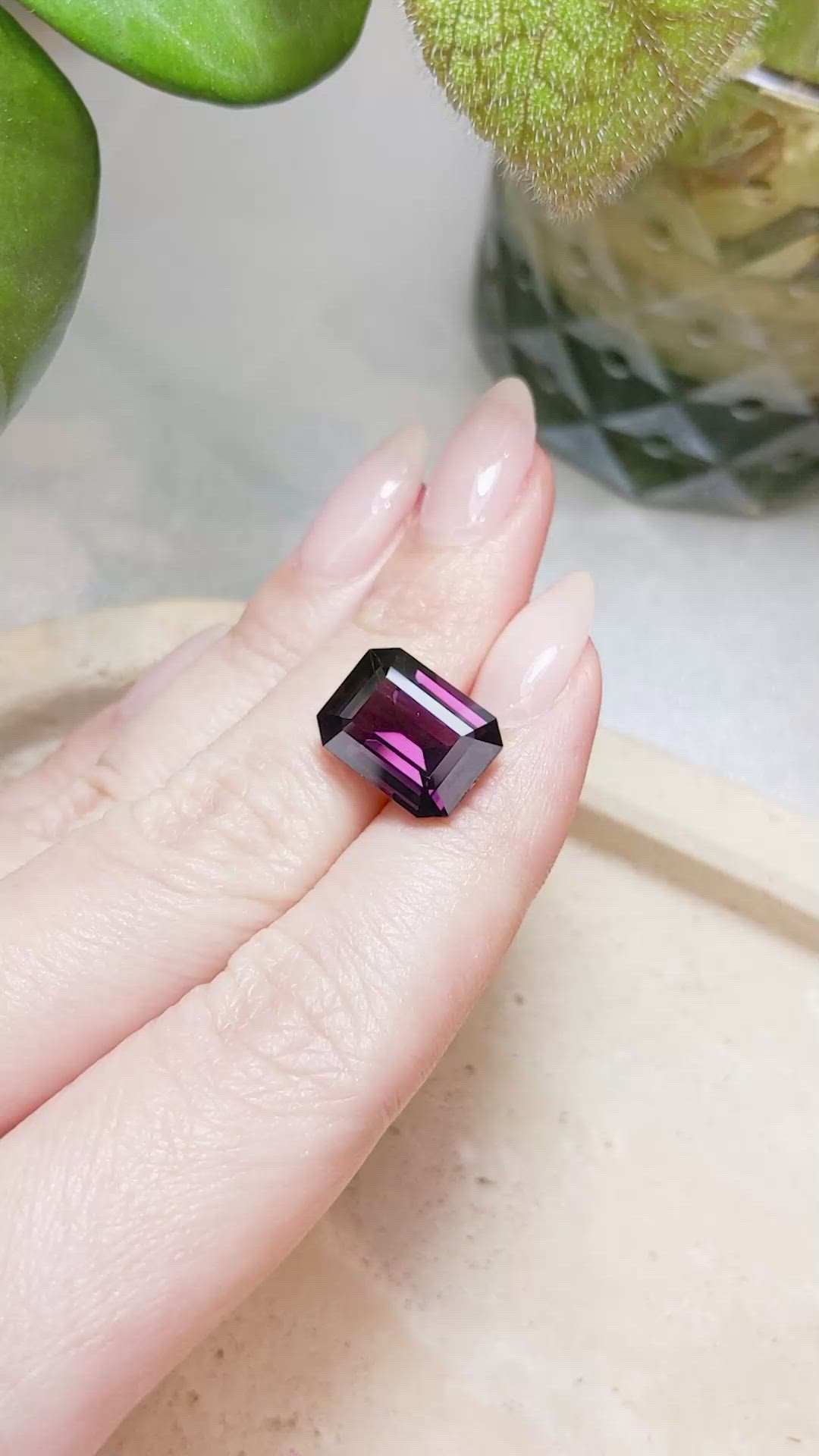 8.99 Ct. Purple Spinel from Burma (Myanmar) Size Video