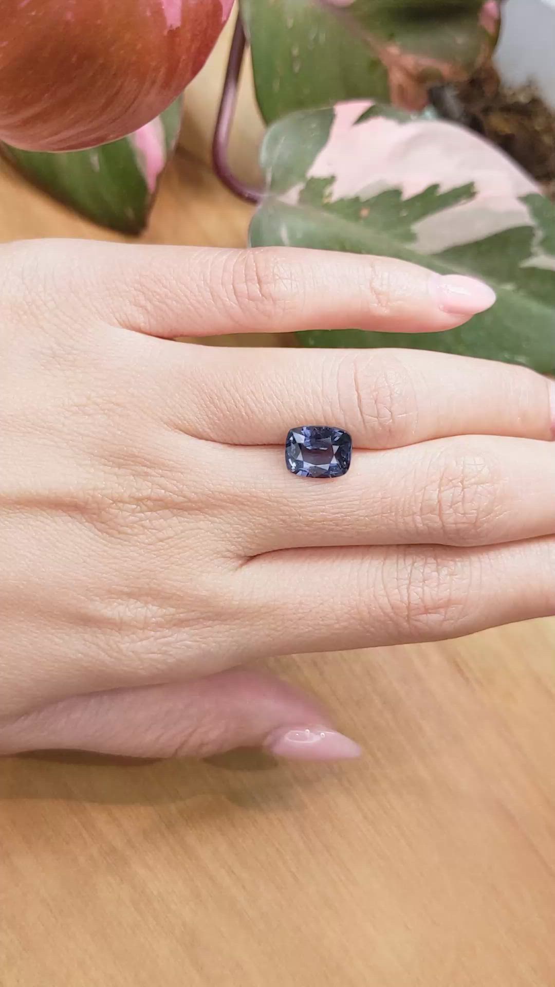 3.27 Ct. Cobalt Spinel from Tanzania Size Video