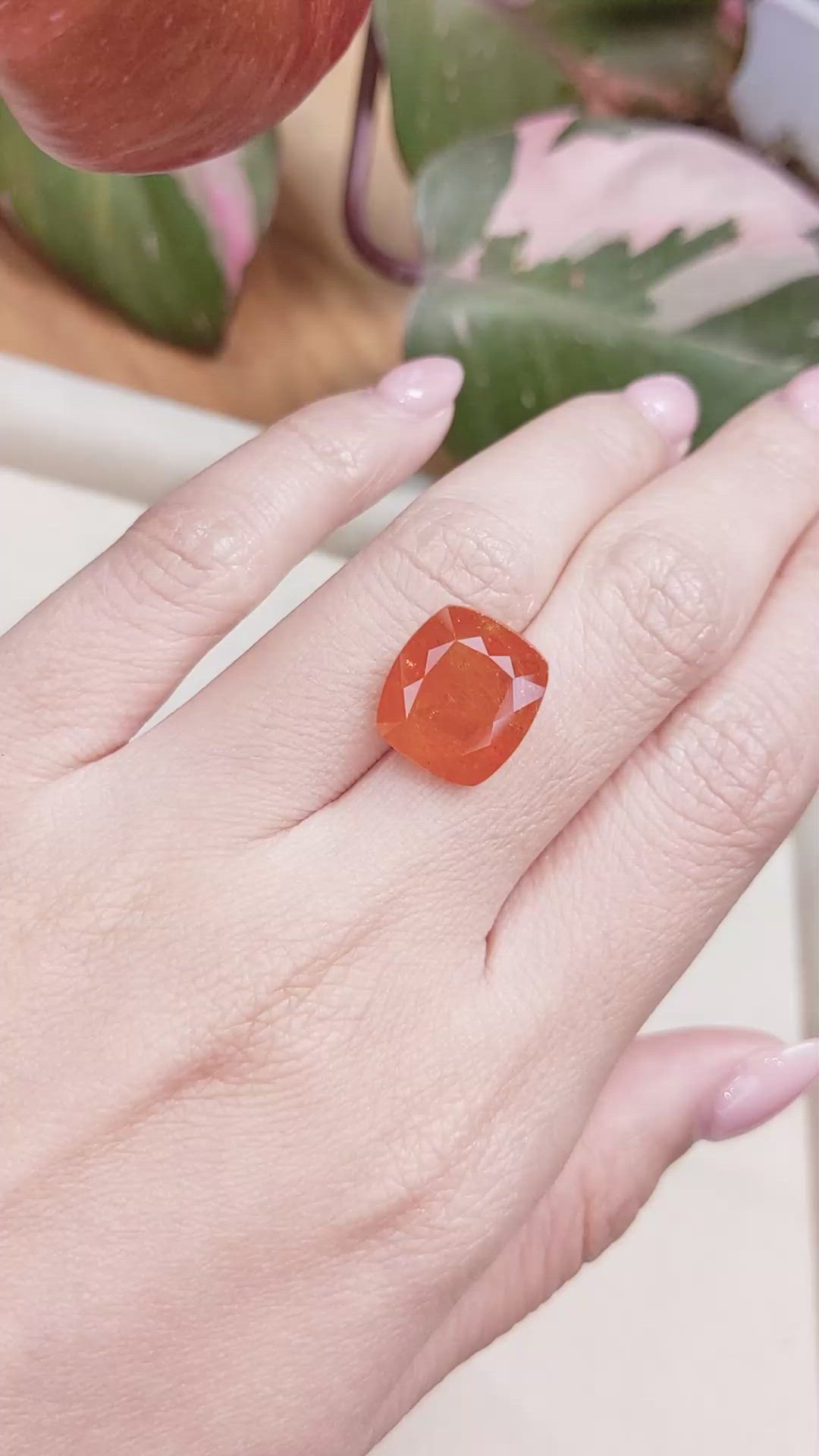 14.11 Ct. Spessartite Garnet from Nigeria Size Video