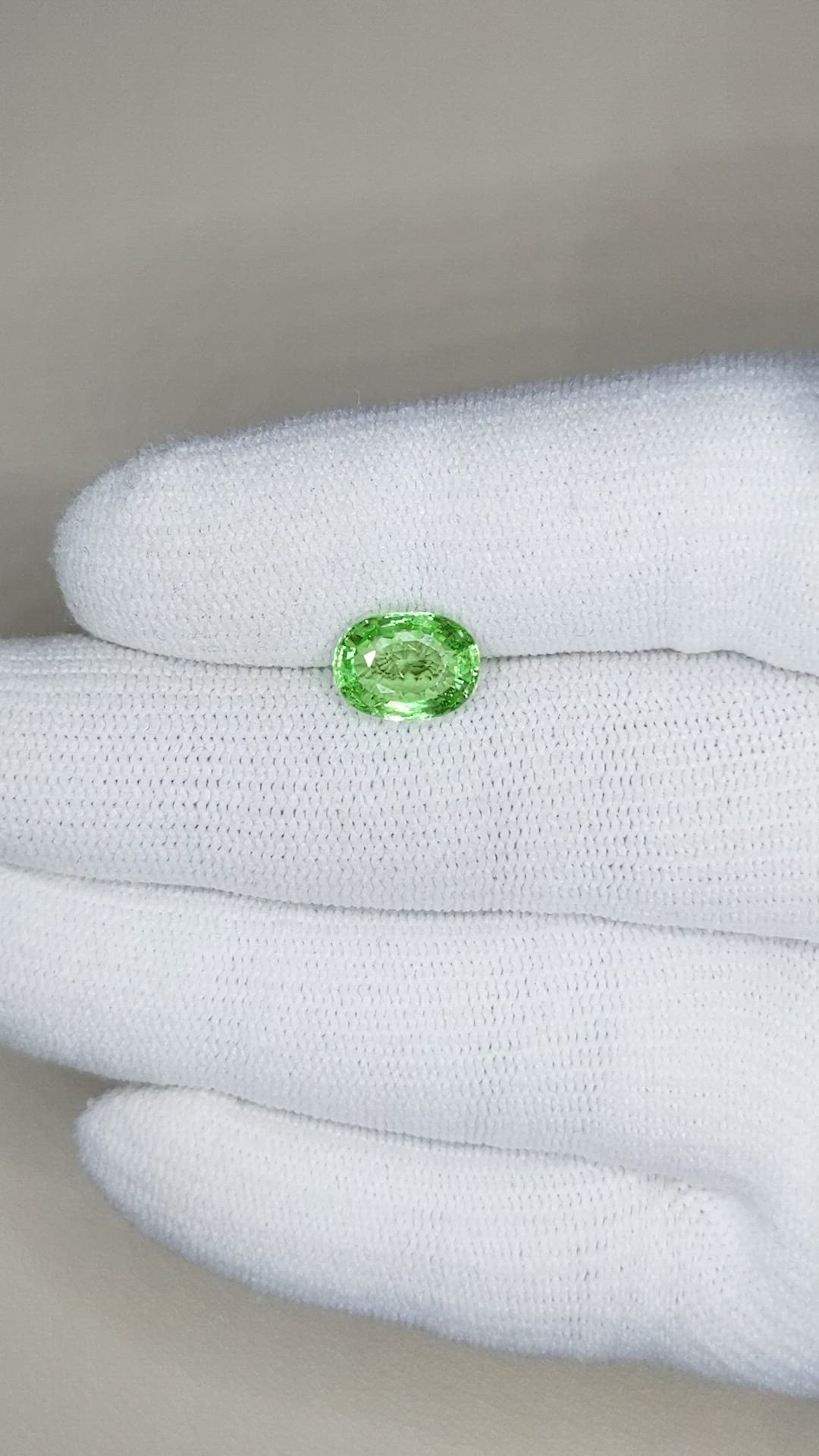 2.42 Ct. Tsavorite Garnet from Kenya Size Video
