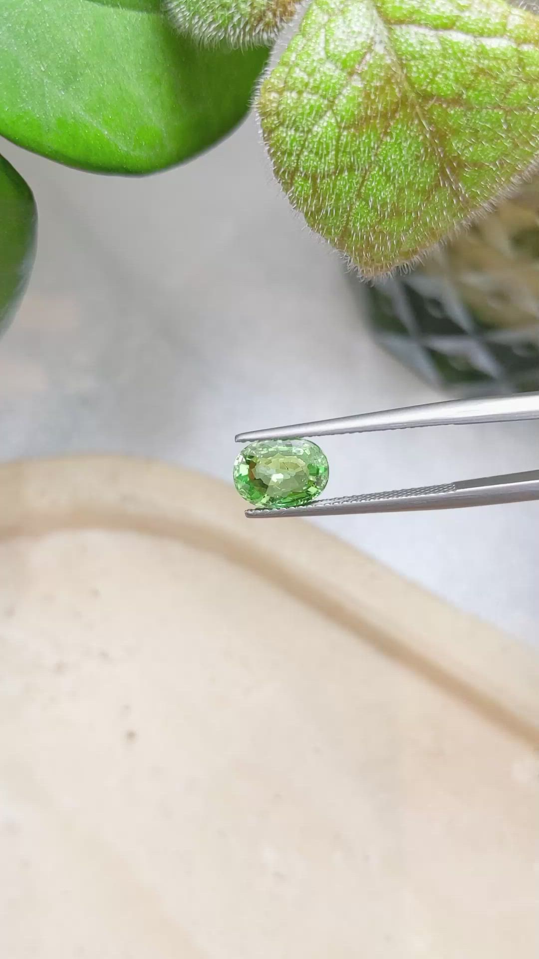 2.42 Ct. Tsavorite Garnet from Kenya Size Video