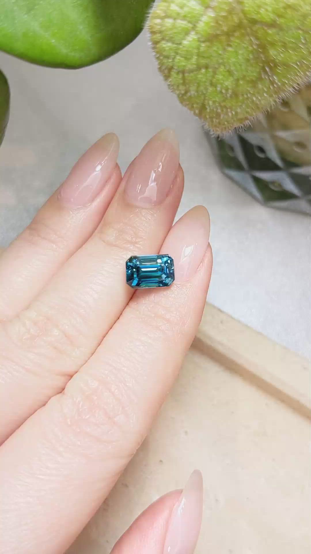 4.97 Ct. Zircon from Cambodia Size Video