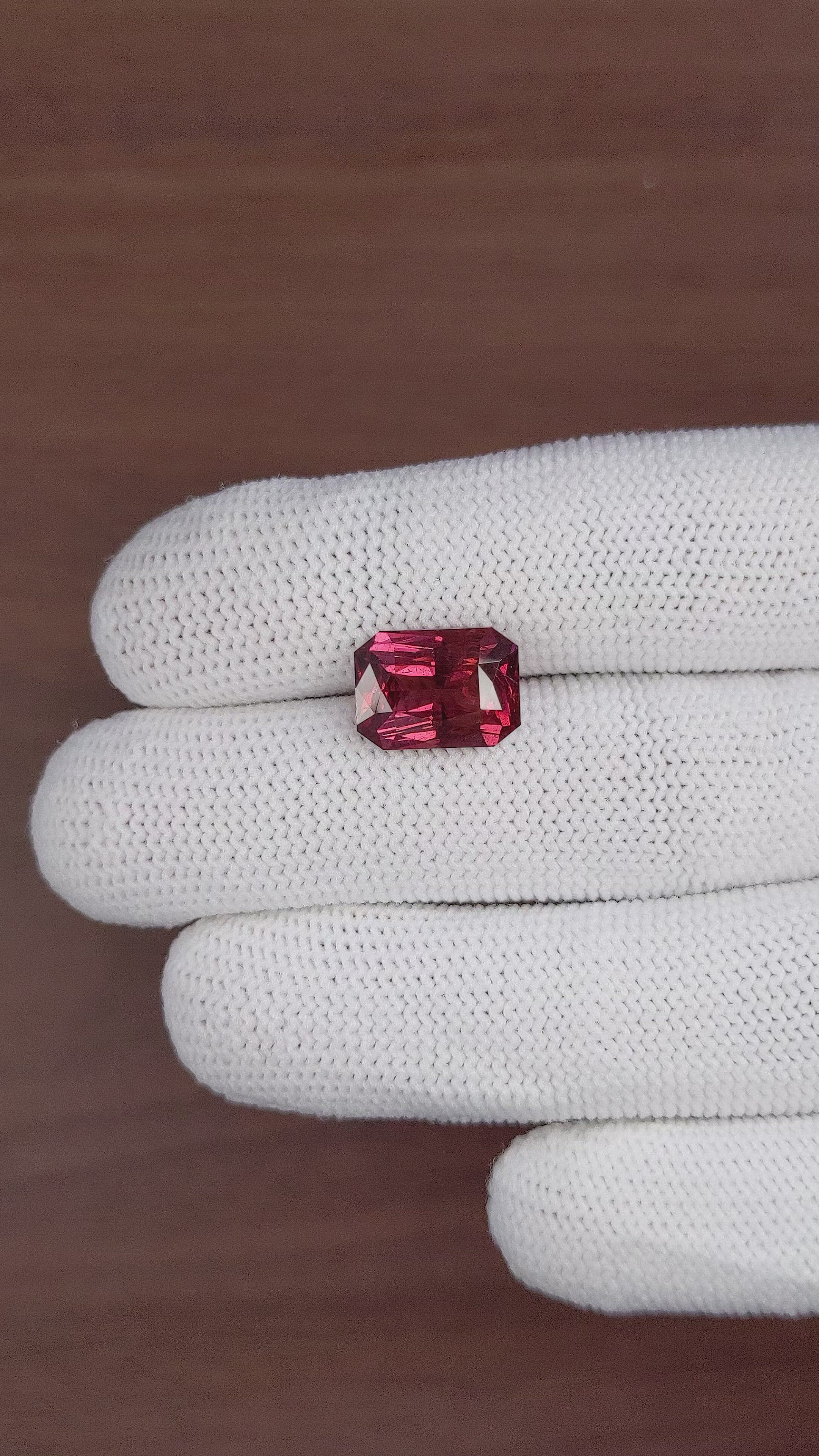 6.00 Ct. Rhodolite Garnet from Tanzania Size Video
