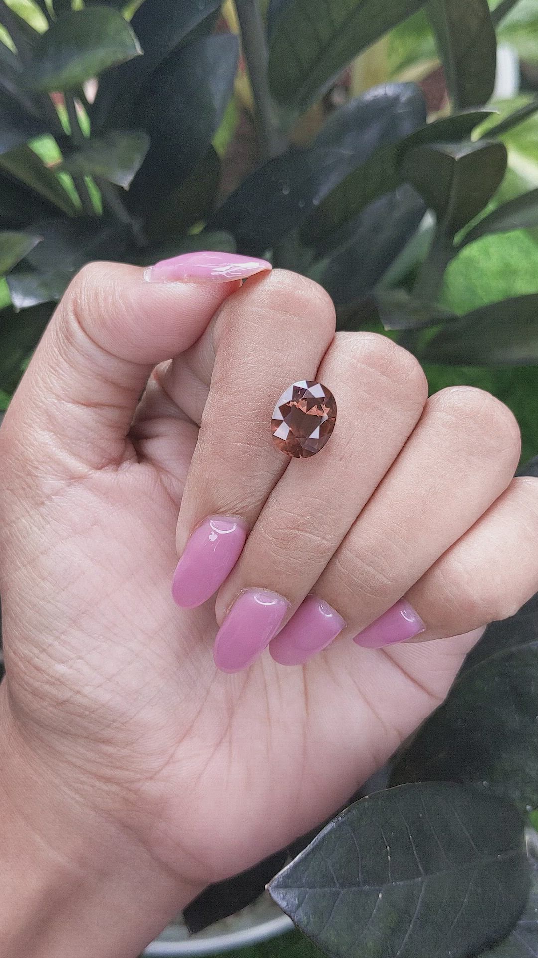 5.96 Ct. Malaya Garnet from Tanzania Size Video
