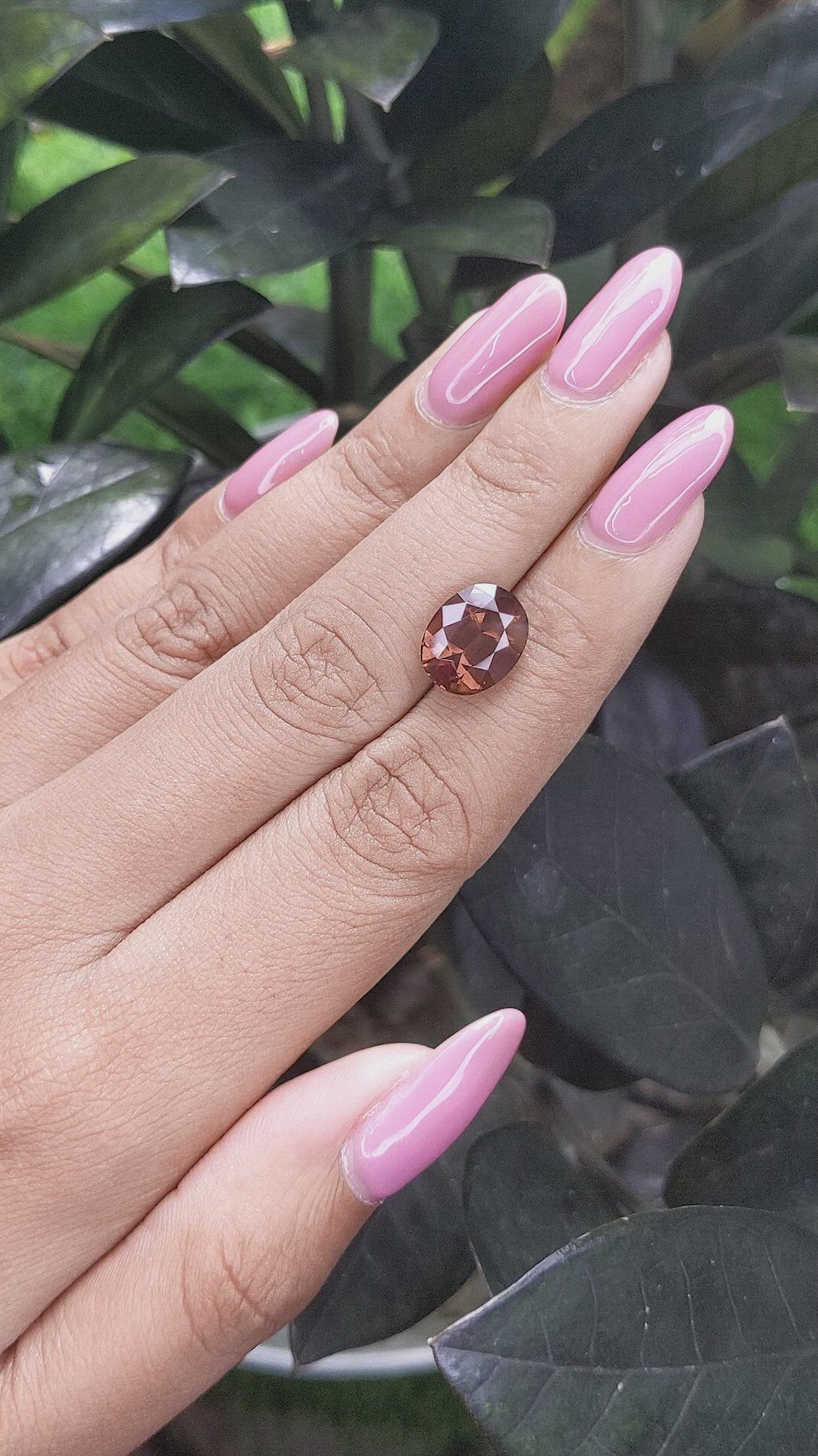 5.96 Ct. Malaya Garnet from Tanzania Size Video