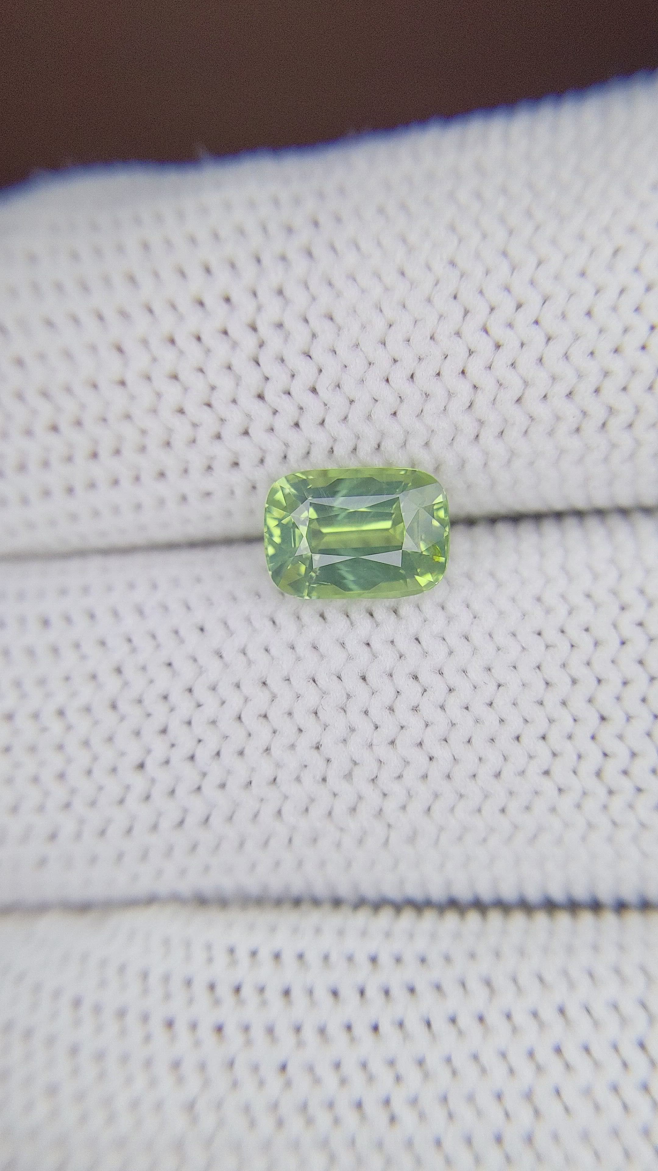 2.05 Ct. Chrysoberyl from Tanzania Size Video