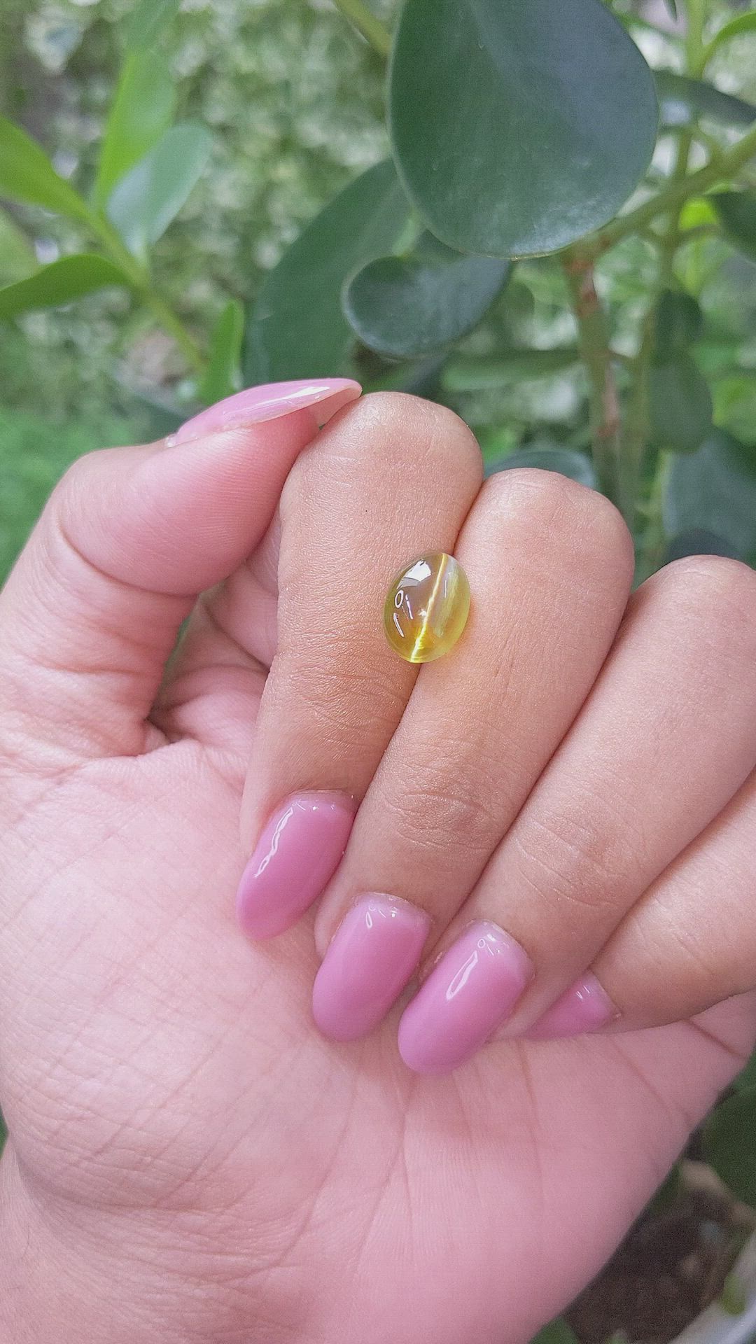 4.60 Ct. Cabochon Chrysoberyl from Tanzania Size Video
