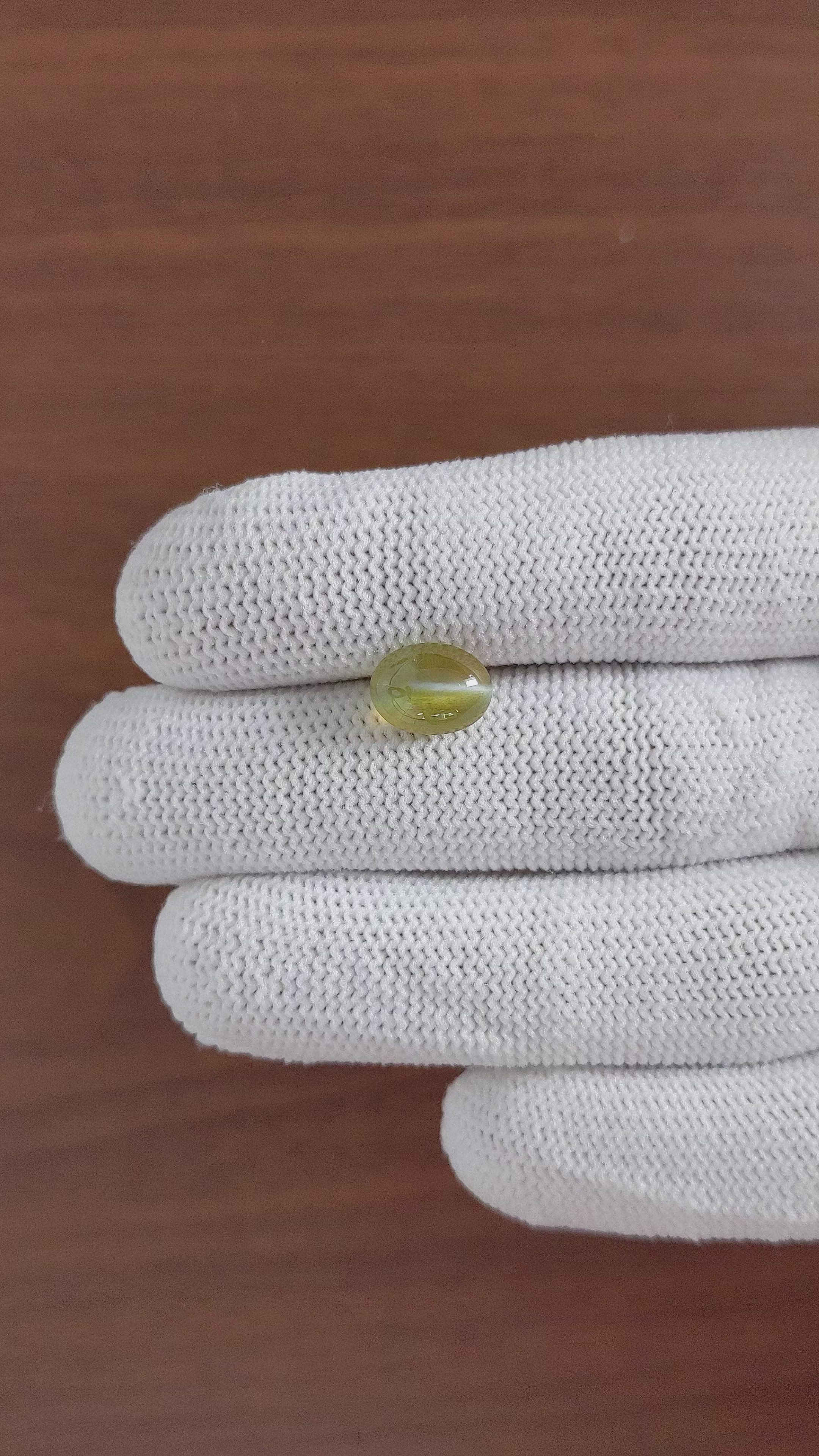 4.60 Ct. Cabochon Chrysoberyl from Tanzania Size Video