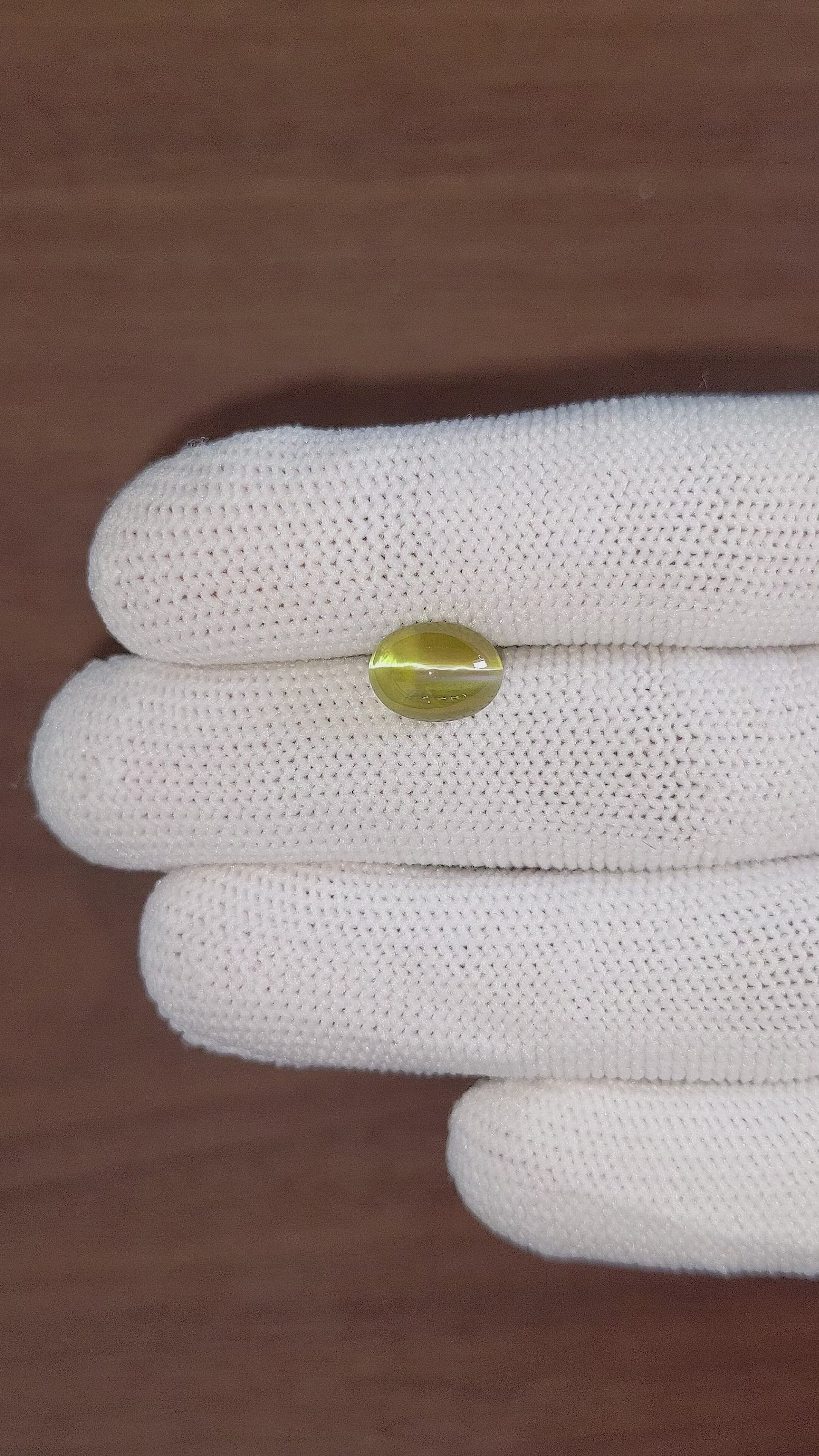4.60 Ct. Cabochon Chrysoberyl from Tanzania Size Video