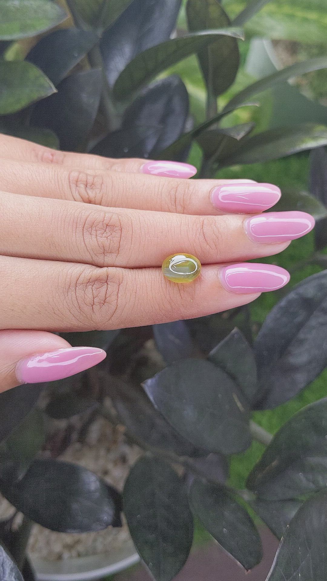4.60 Ct. Cabochon Chrysoberyl from Tanzania Size Video
