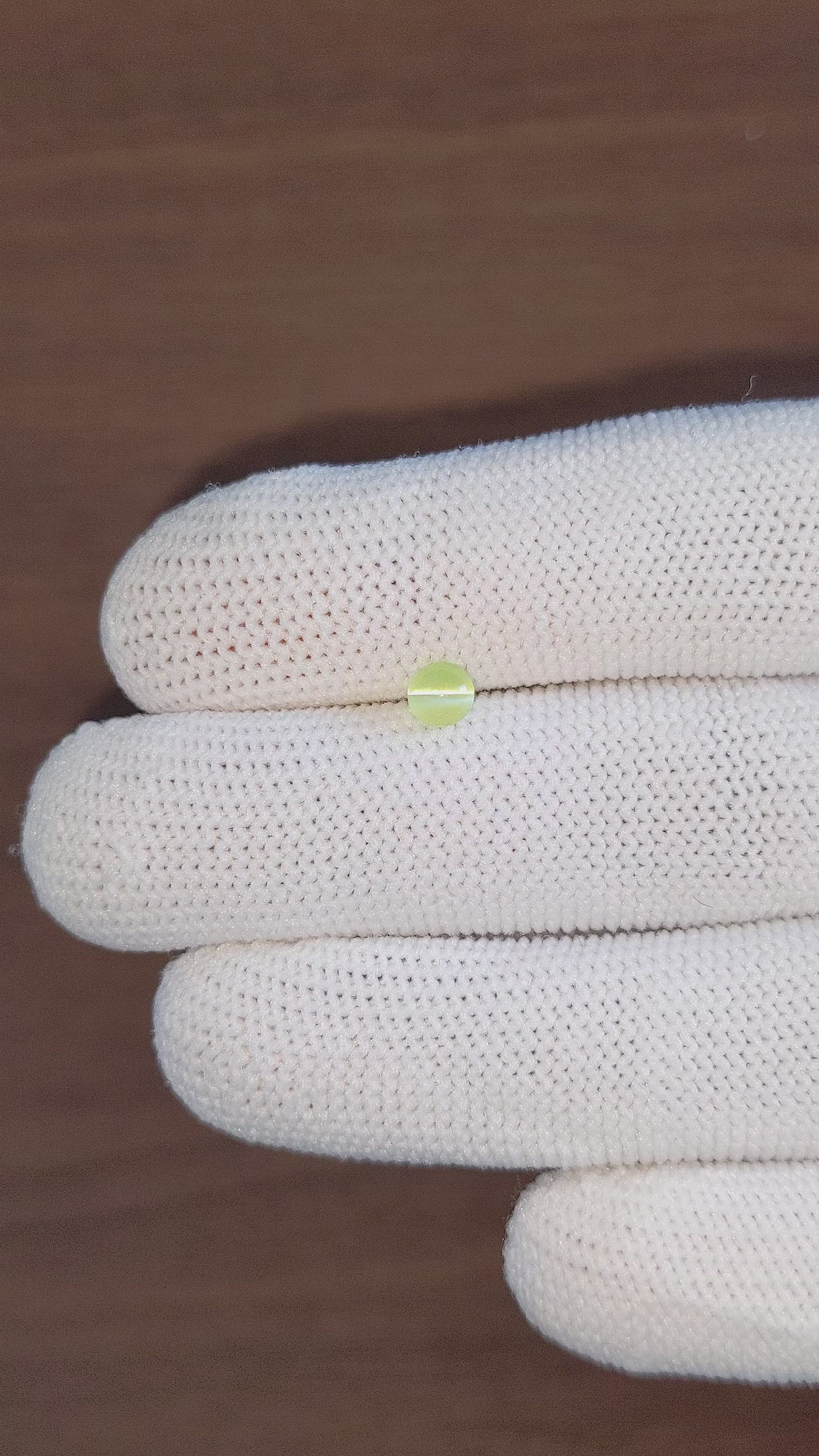 0.71 Ct. Cabochon Chrysoberyl from Tanzania Size Video