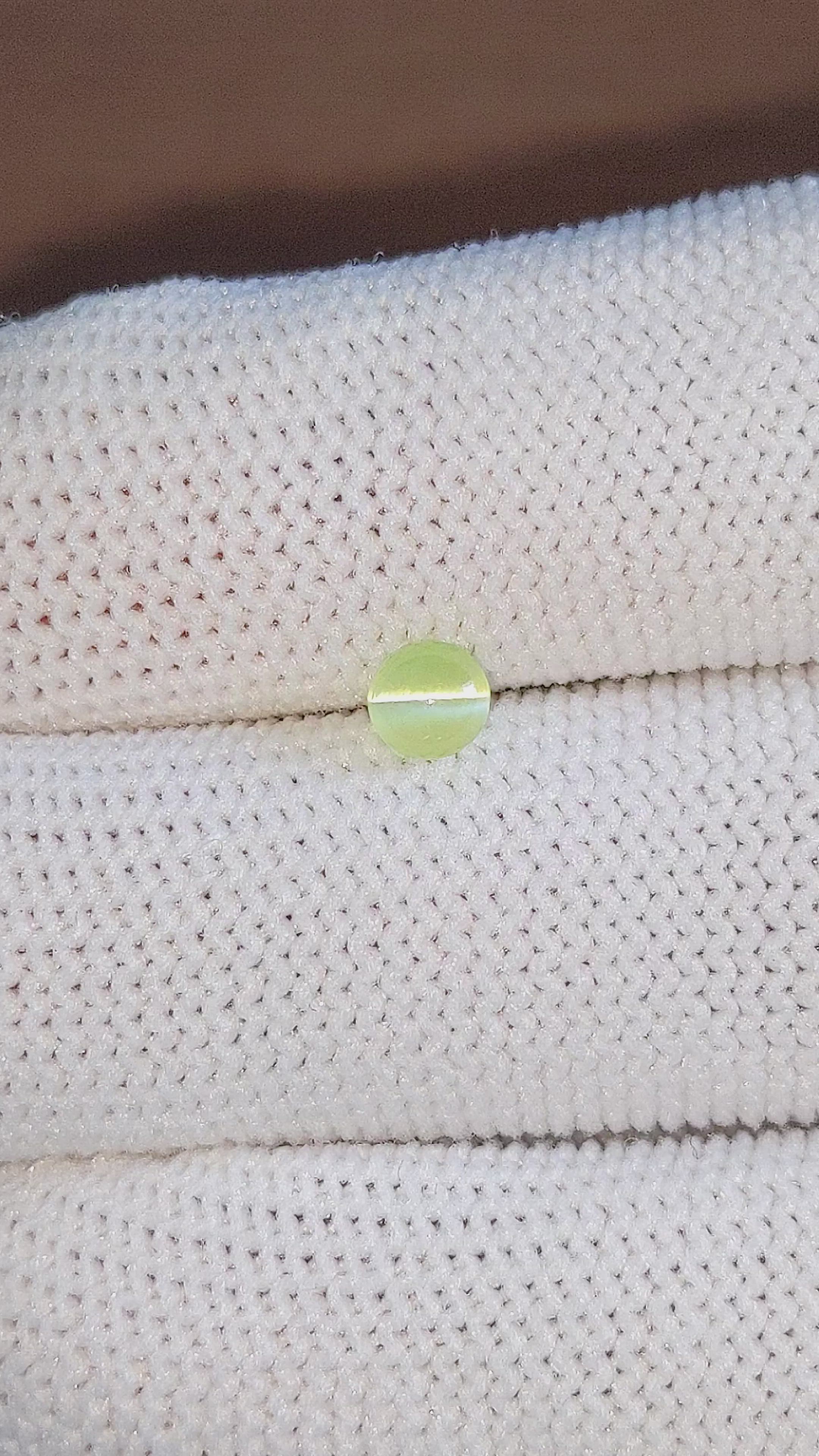 0.71 Ct. Cabochon Chrysoberyl from Tanzania Size Video