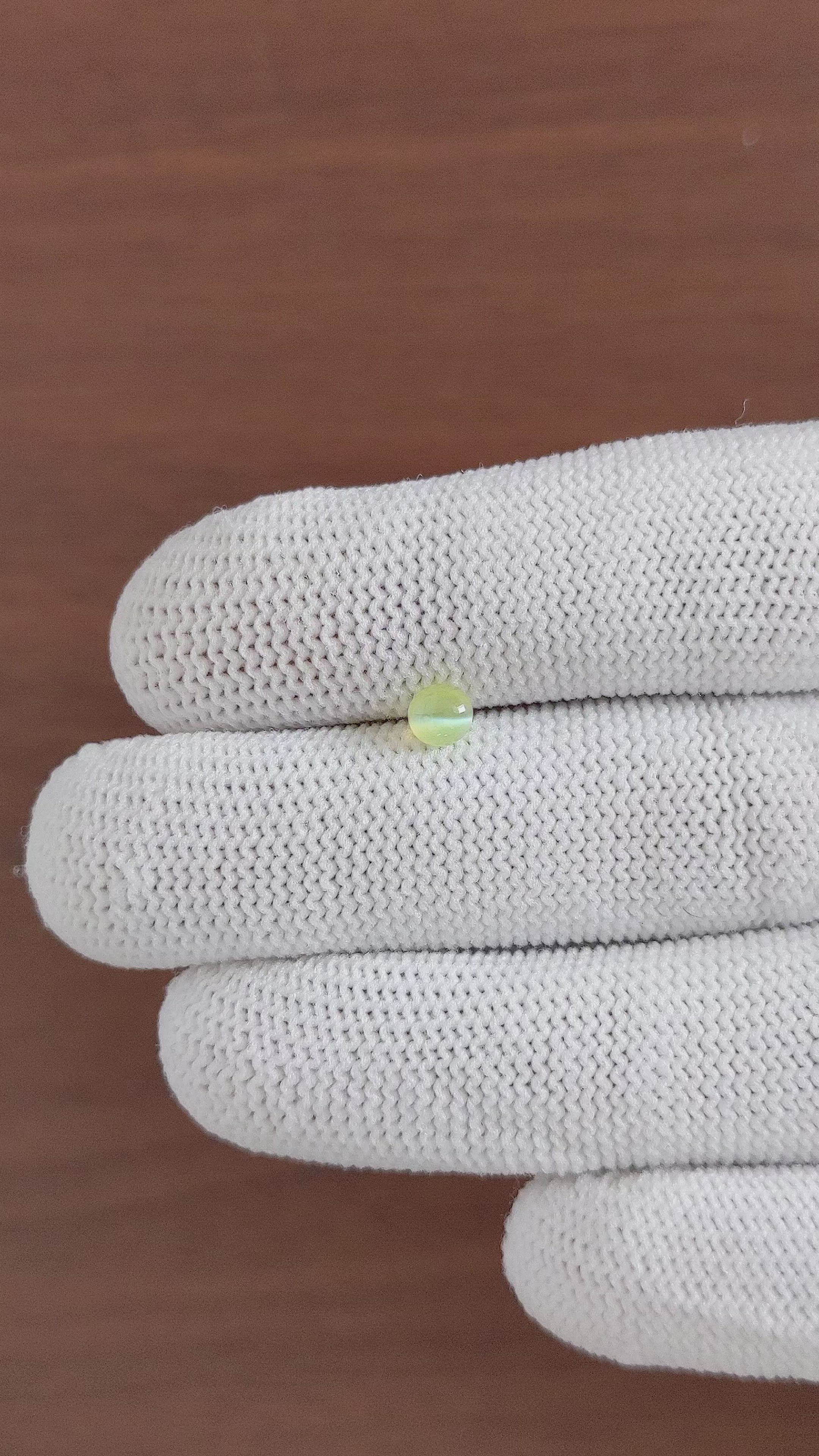 0.71 Ct. Cabochon Chrysoberyl from Tanzania Size Video