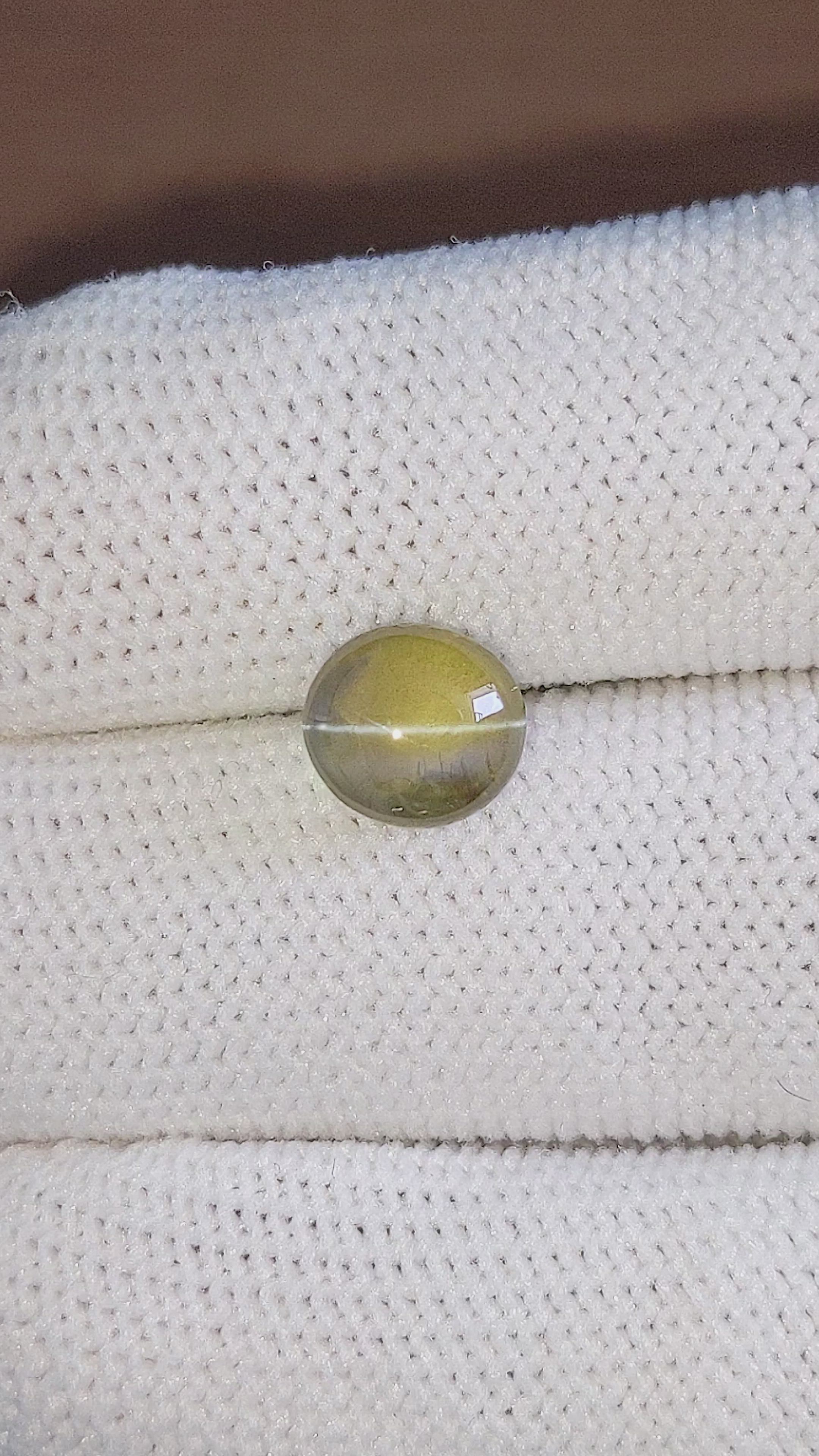 4.07 Ct. Cabochon Chrysoberyl from Tanzania Size Video