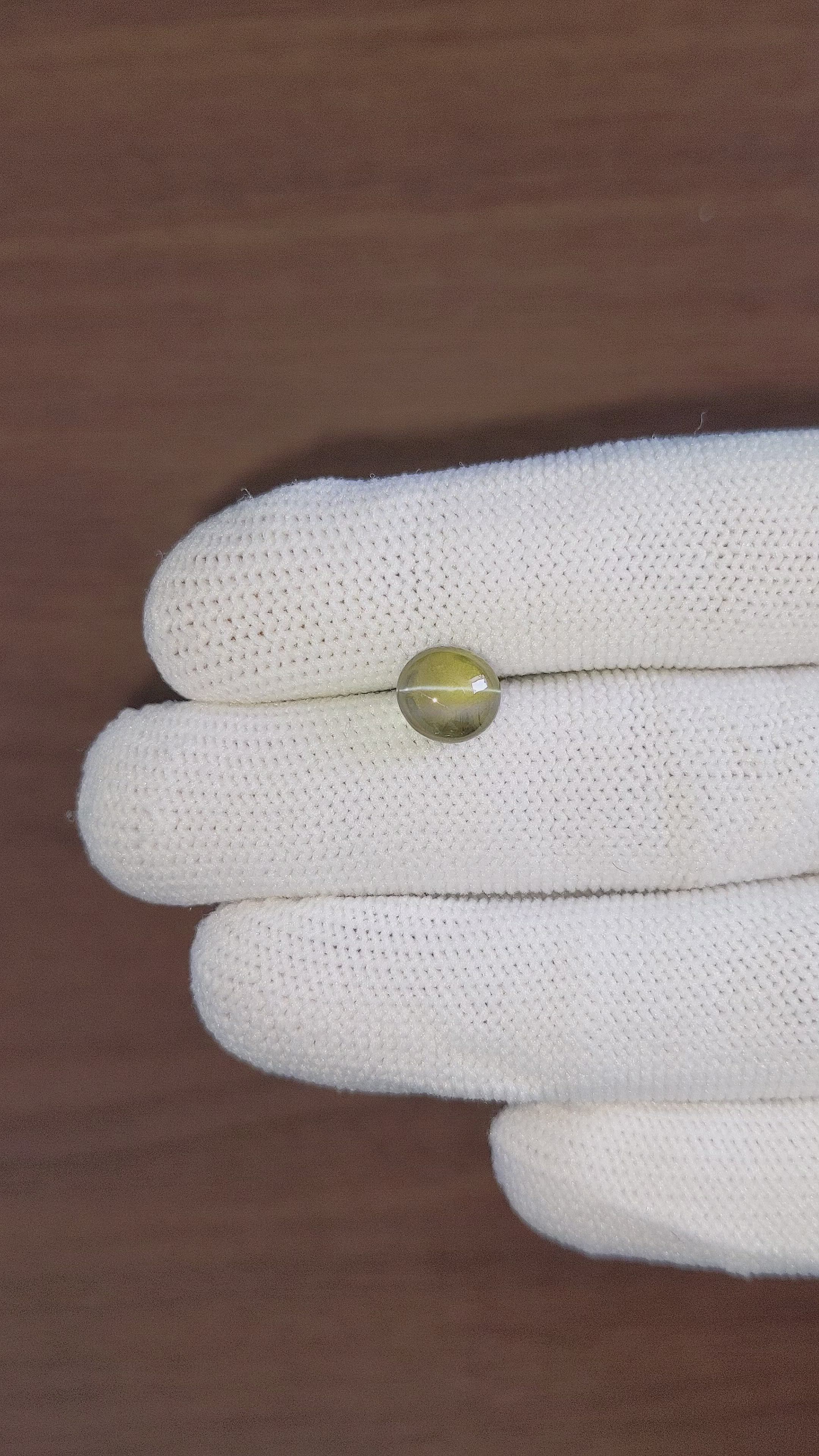 4.07 Ct. Cabochon Chrysoberyl from Tanzania Size Video