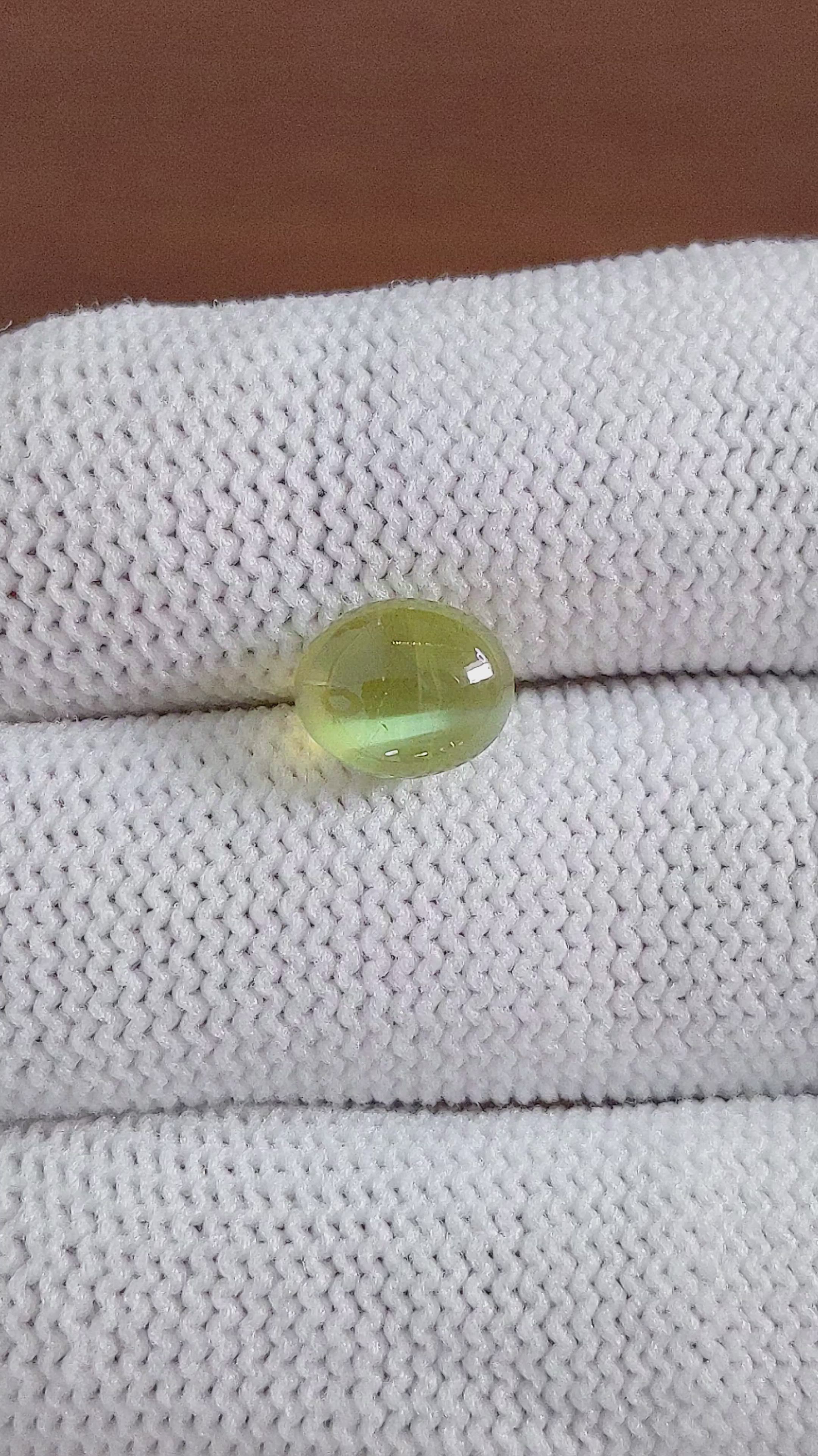 4.46 Ct. Cabochon Chrysoberyl from Tanzania Size Video