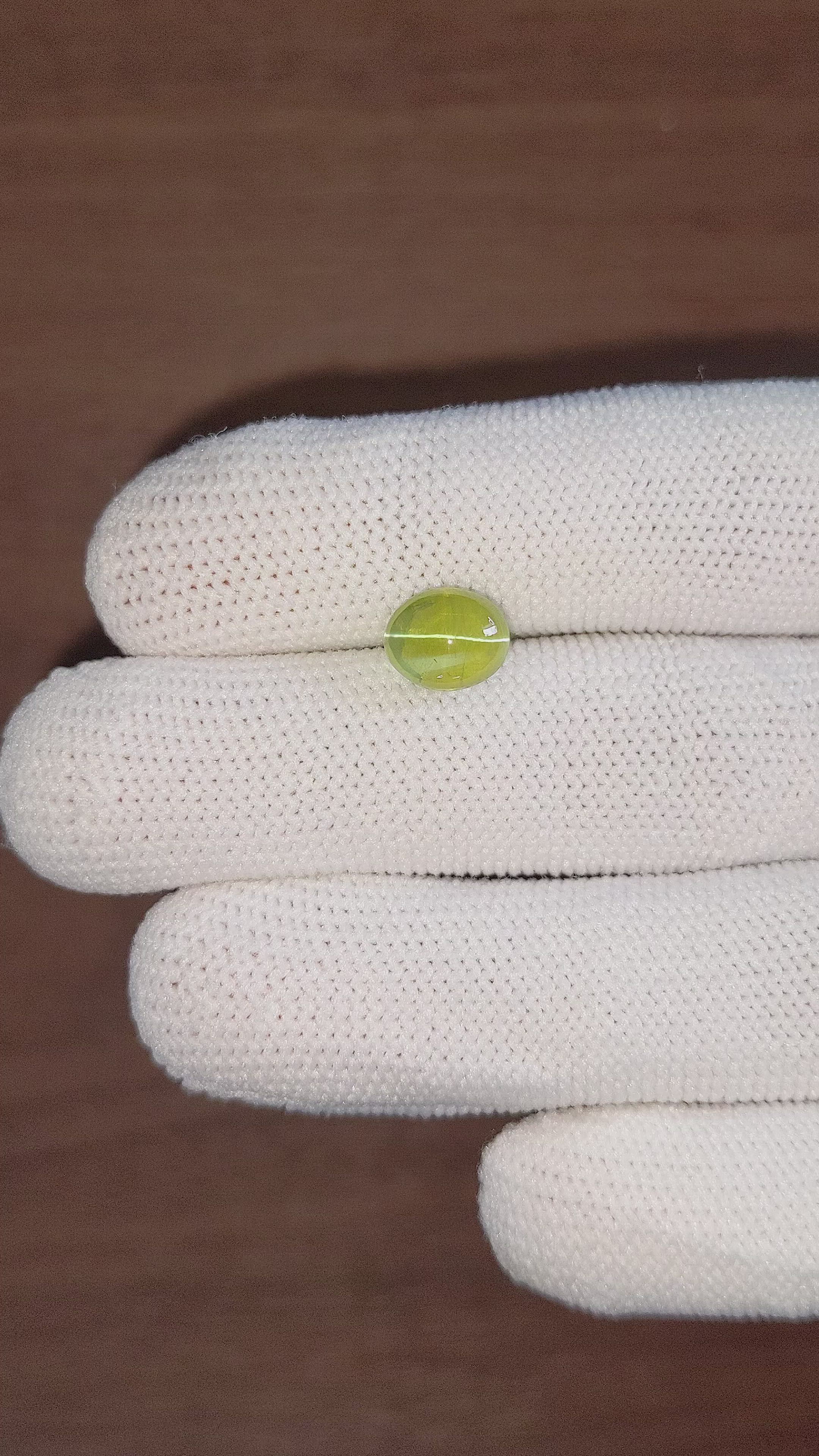 4.46 Ct. Cabochon Chrysoberyl from Tanzania Size Video