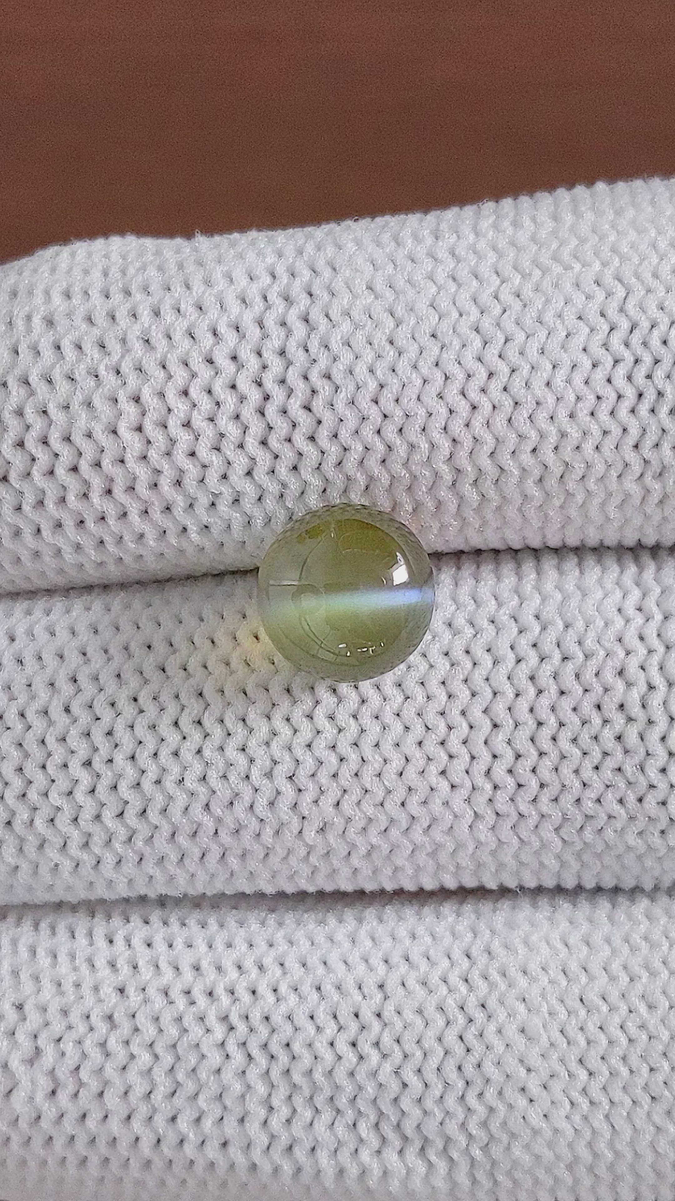 6.12 Ct. Cabochon Chrysoberyl from Tanzania Size Video