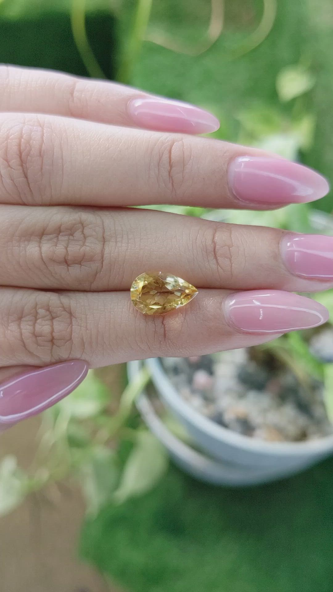 2.71 Ct. Citrine from Brazil Size Video