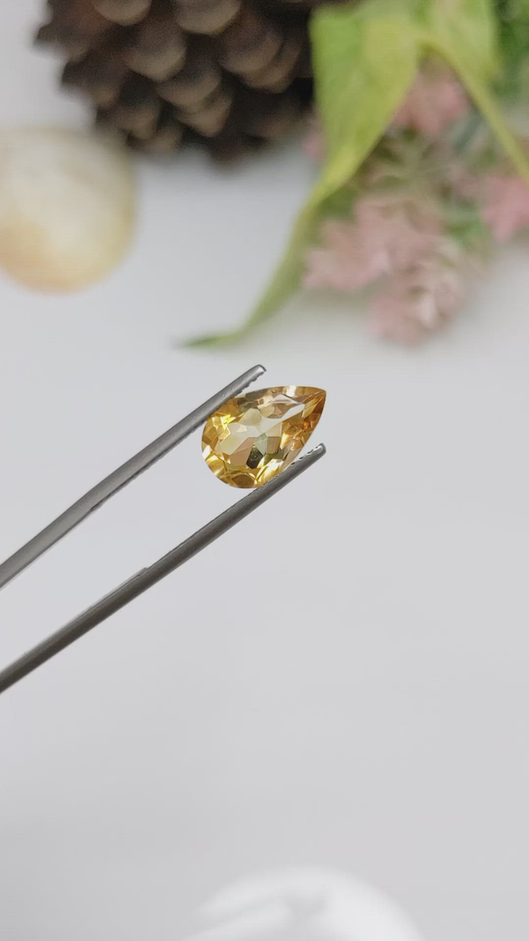 2.71 Ct. Citrine from Brazil Size Video