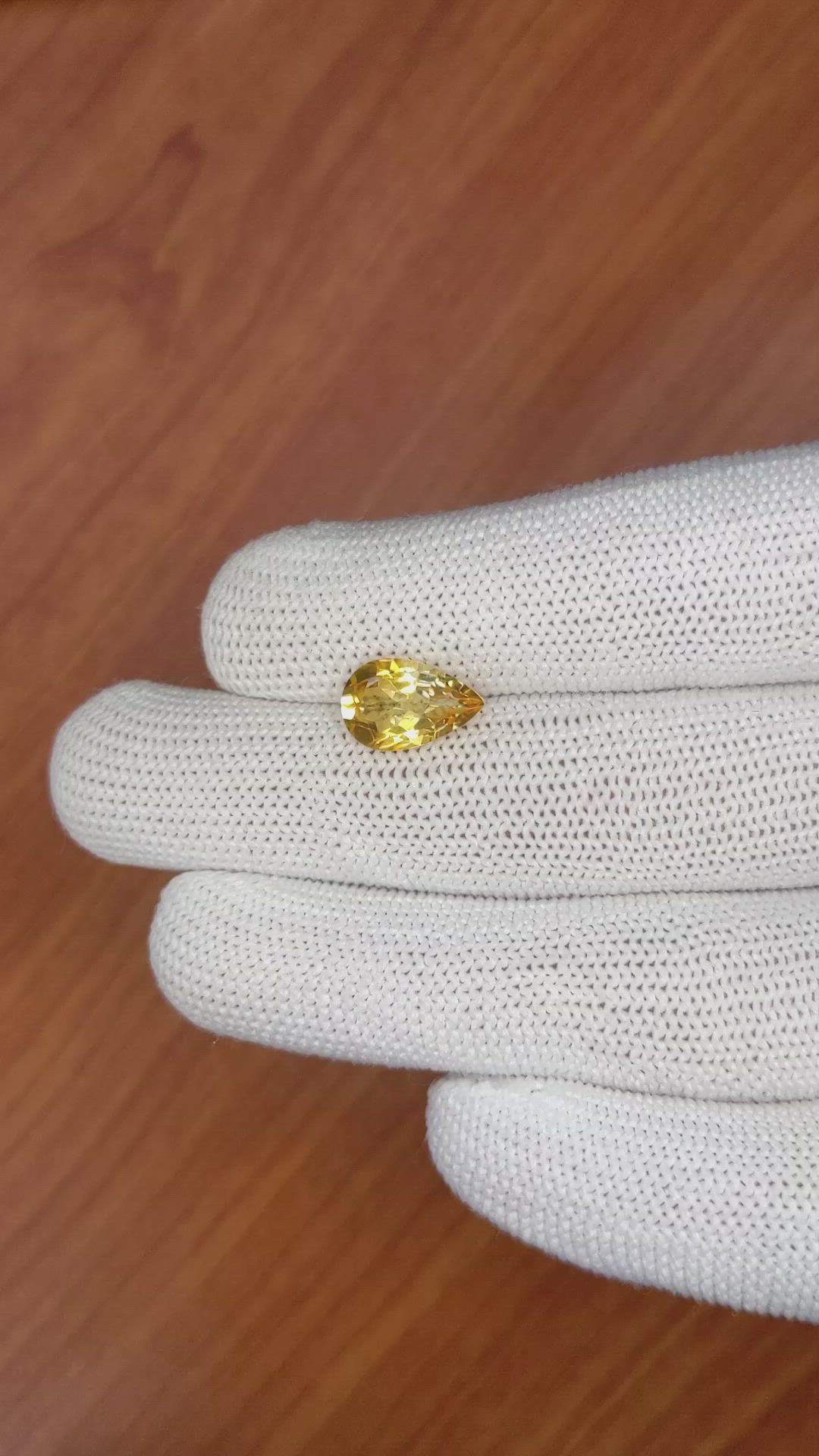 2.71 Ct. Citrine from Brazil Size Video