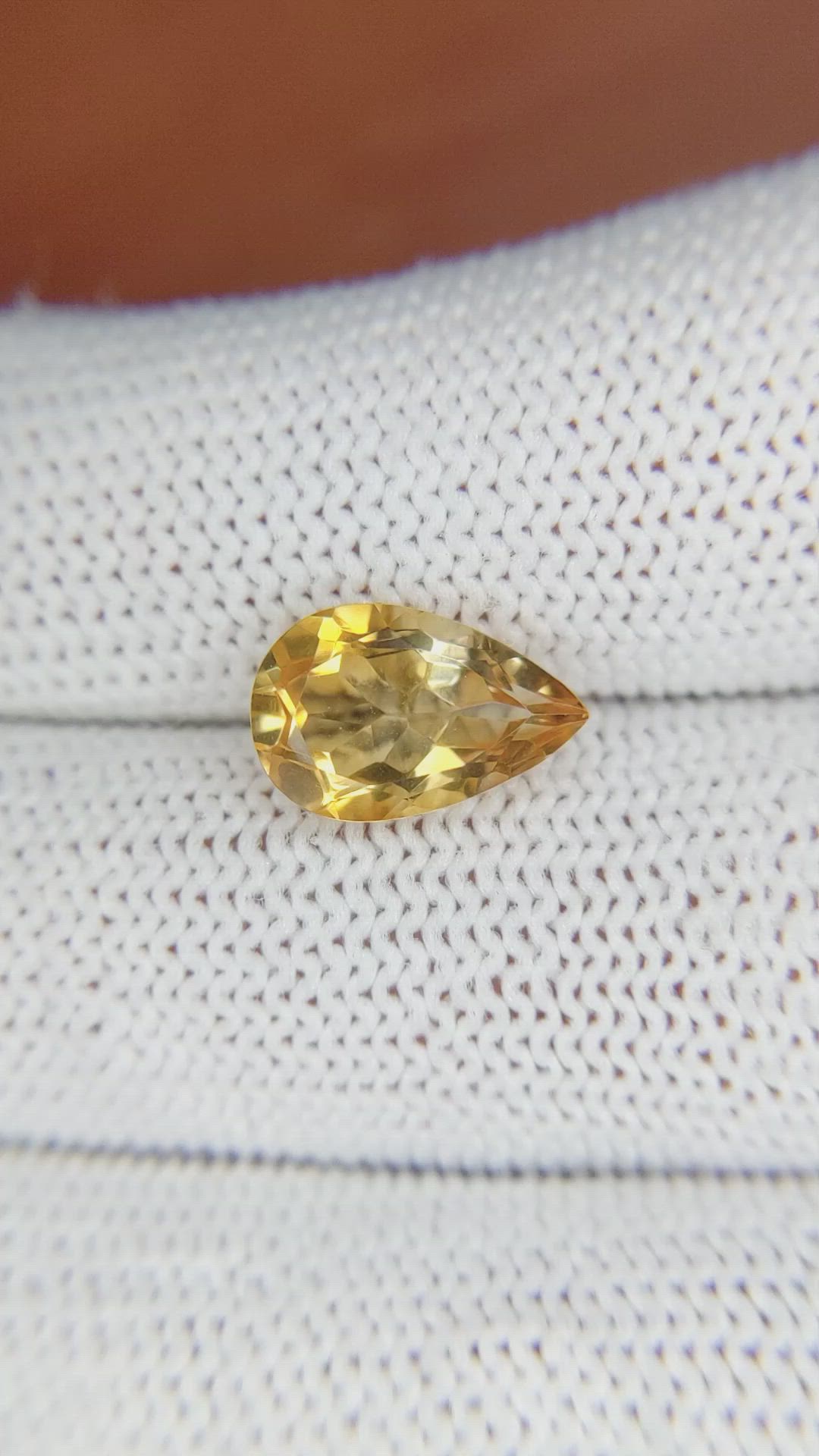 2.71 Ct. Citrine from Brazil Size Video