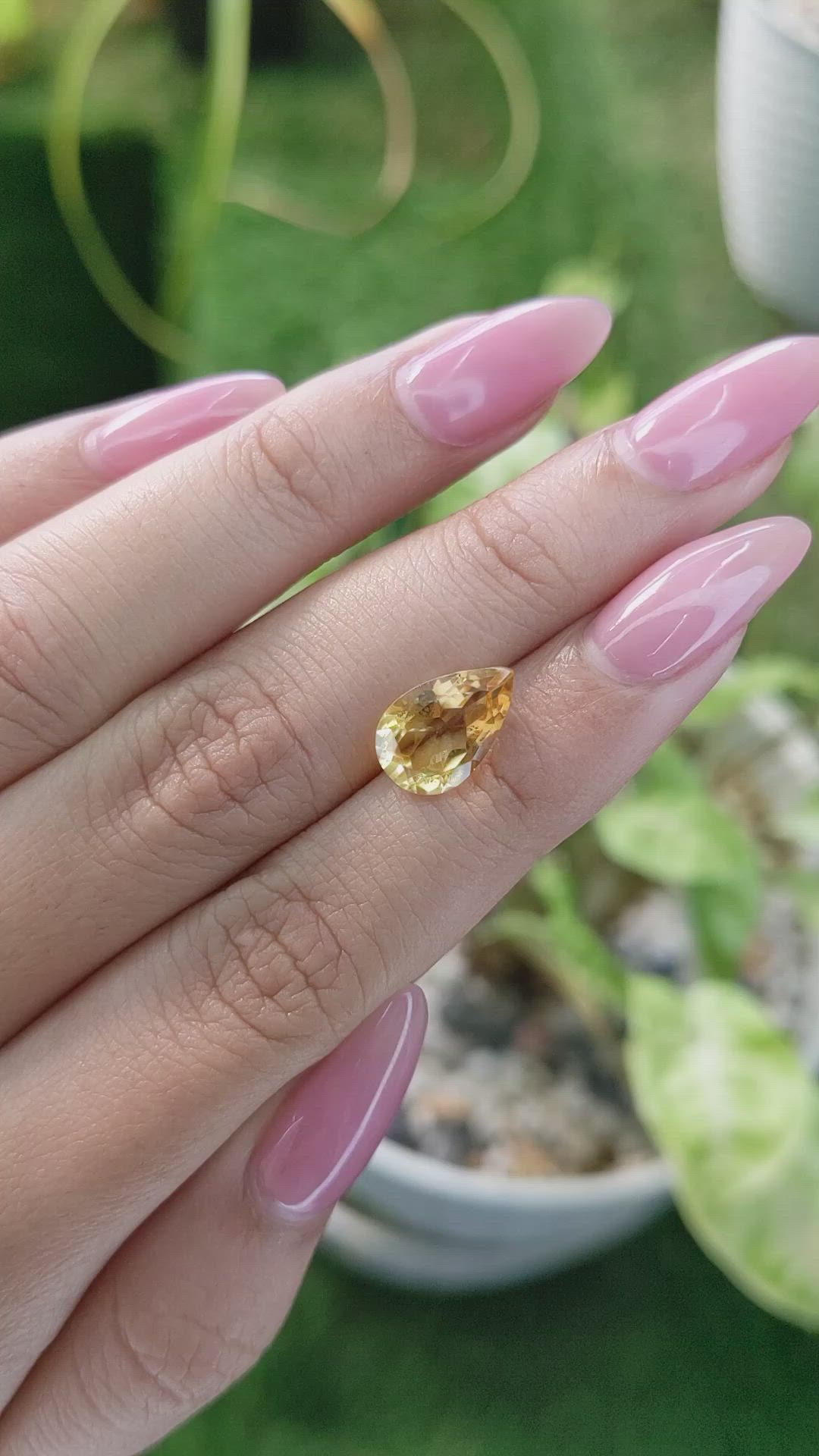 2.71 Ct. Citrine from Brazil Size Video