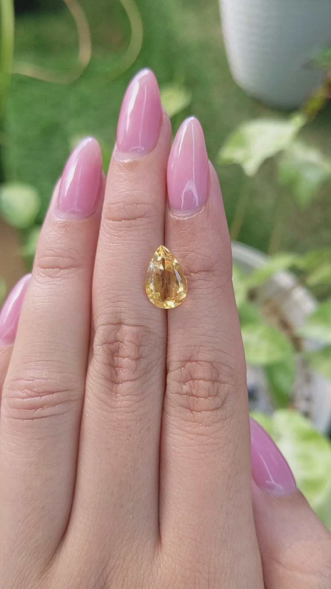 2.71 Ct. Citrine from Brazil Size Video