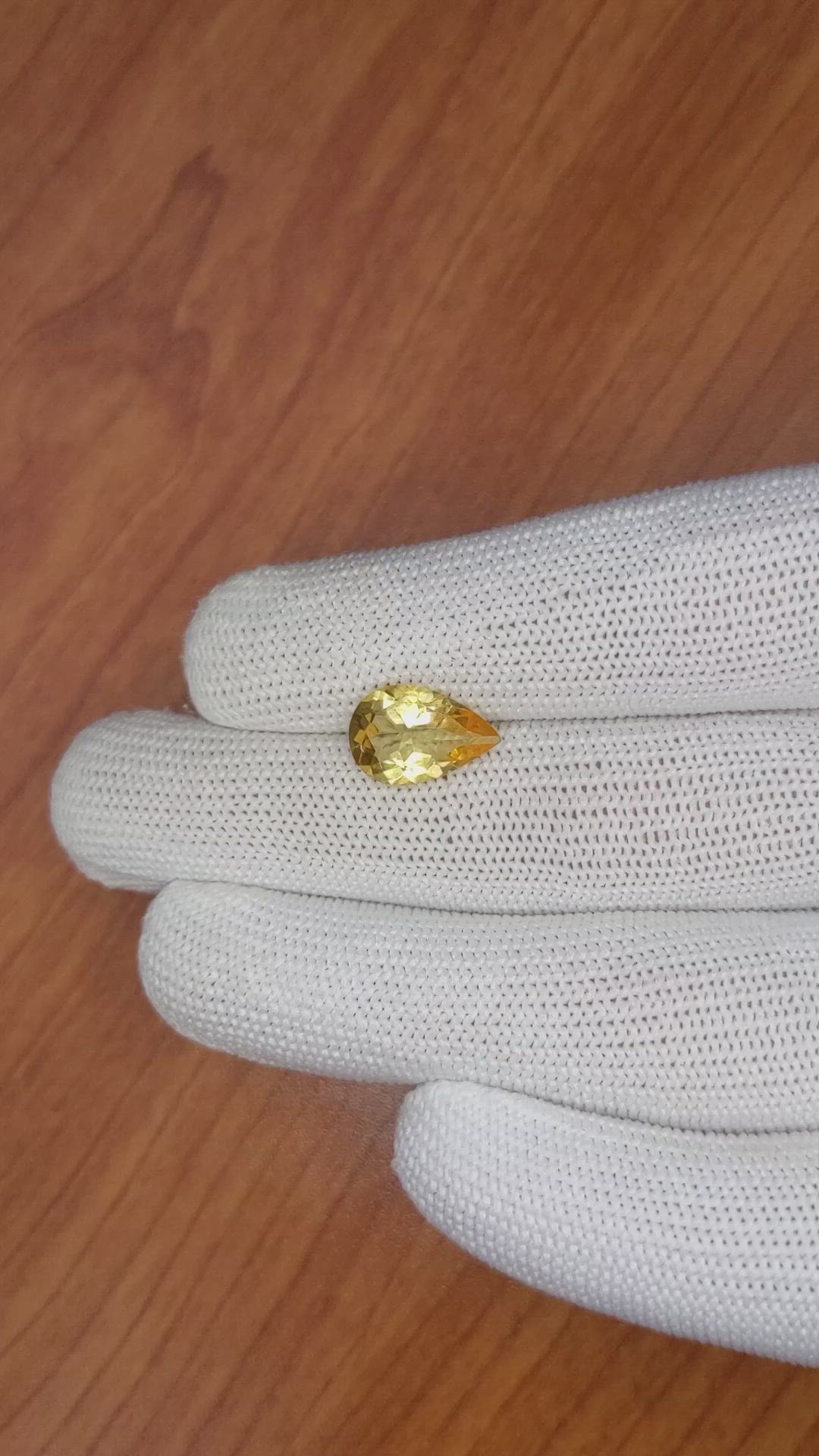 3.00 Ct. Citrine from Brazil Size Video