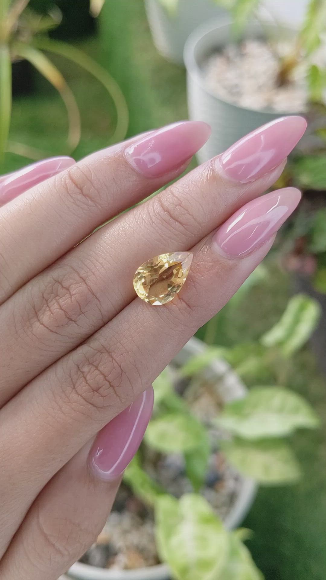 3.00 Ct. Citrine from Brazil Size Video