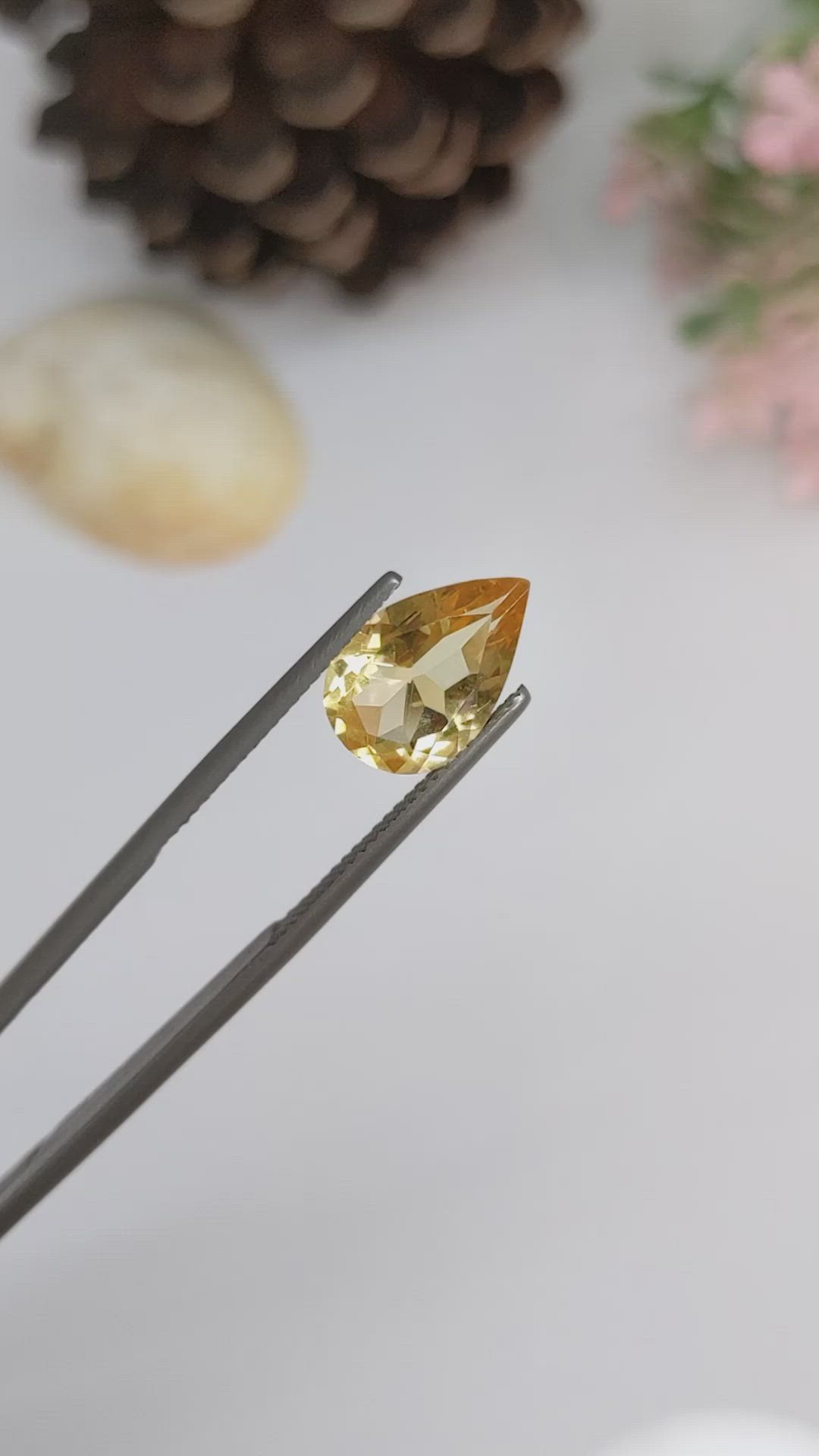 3.00 Ct. Citrine from Brazil Size Video