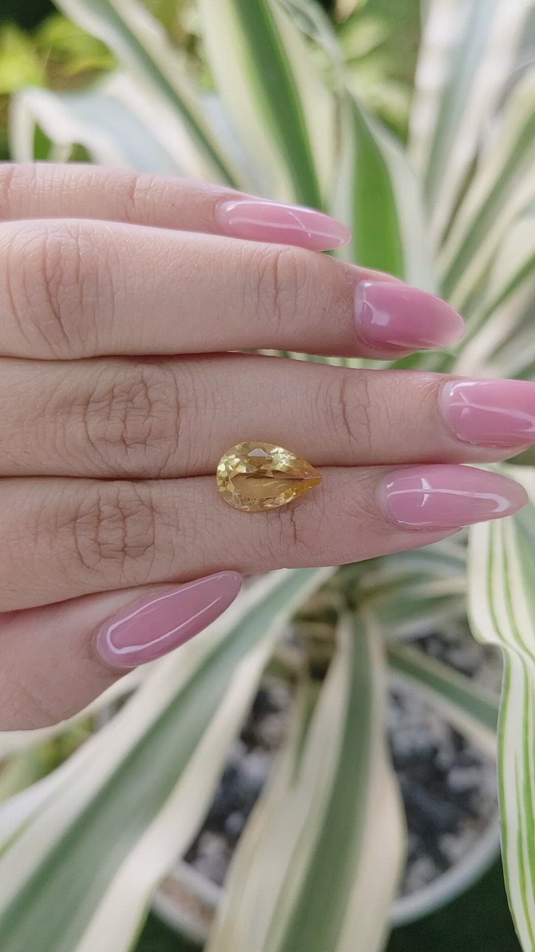 3.00 Ct. Citrine from Brazil Size Video