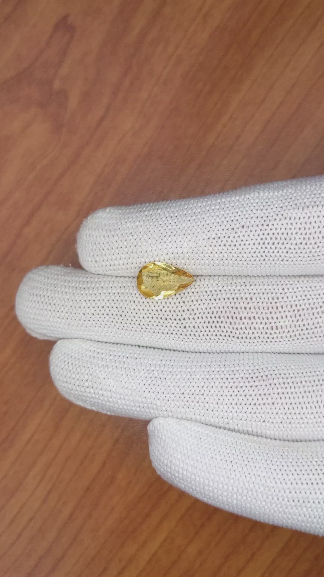 1.94 Ct. Citrine from Brazil Size Video