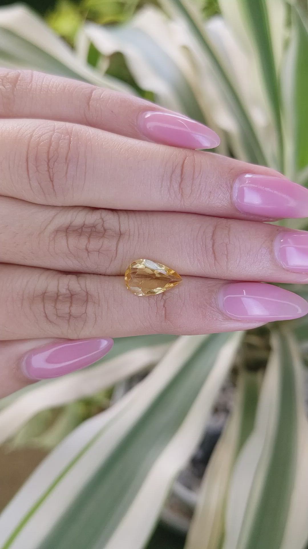 1.94 Ct. Citrine from Brazil Size Video