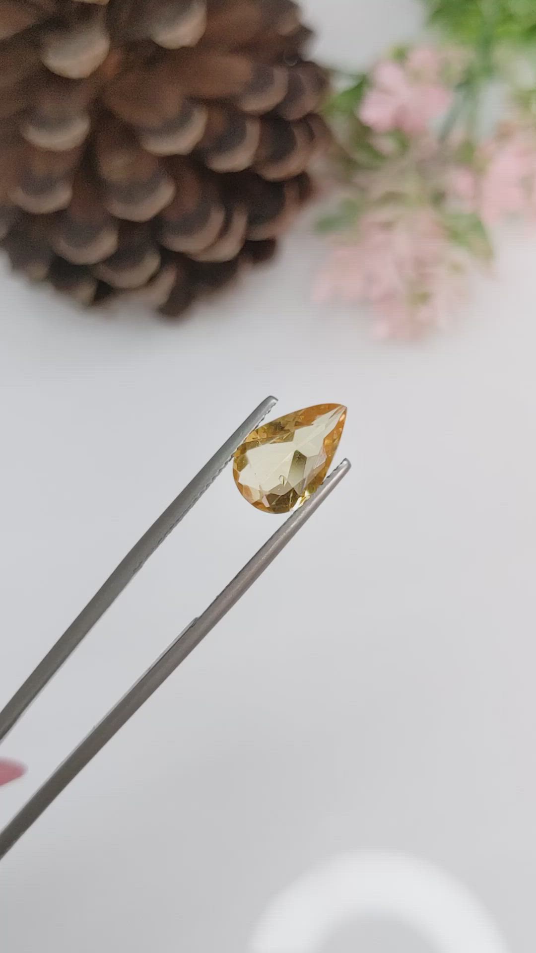 1.94 Ct. Citrine from Brazil Size Video