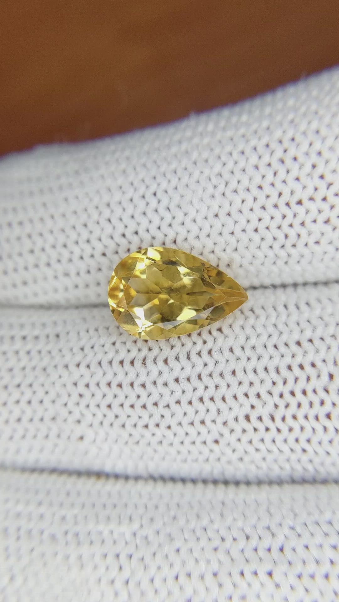 2.65 Ct. Citrine from Brazil Size Video