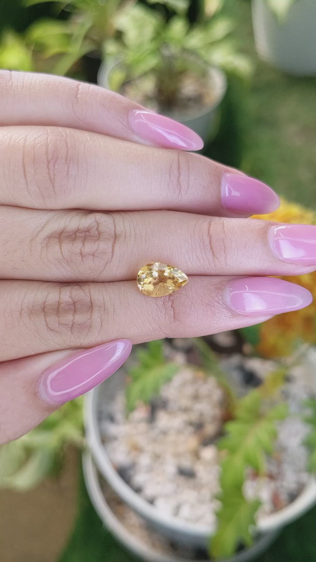 2.13 Ct. Citrine from Brazil Size Video