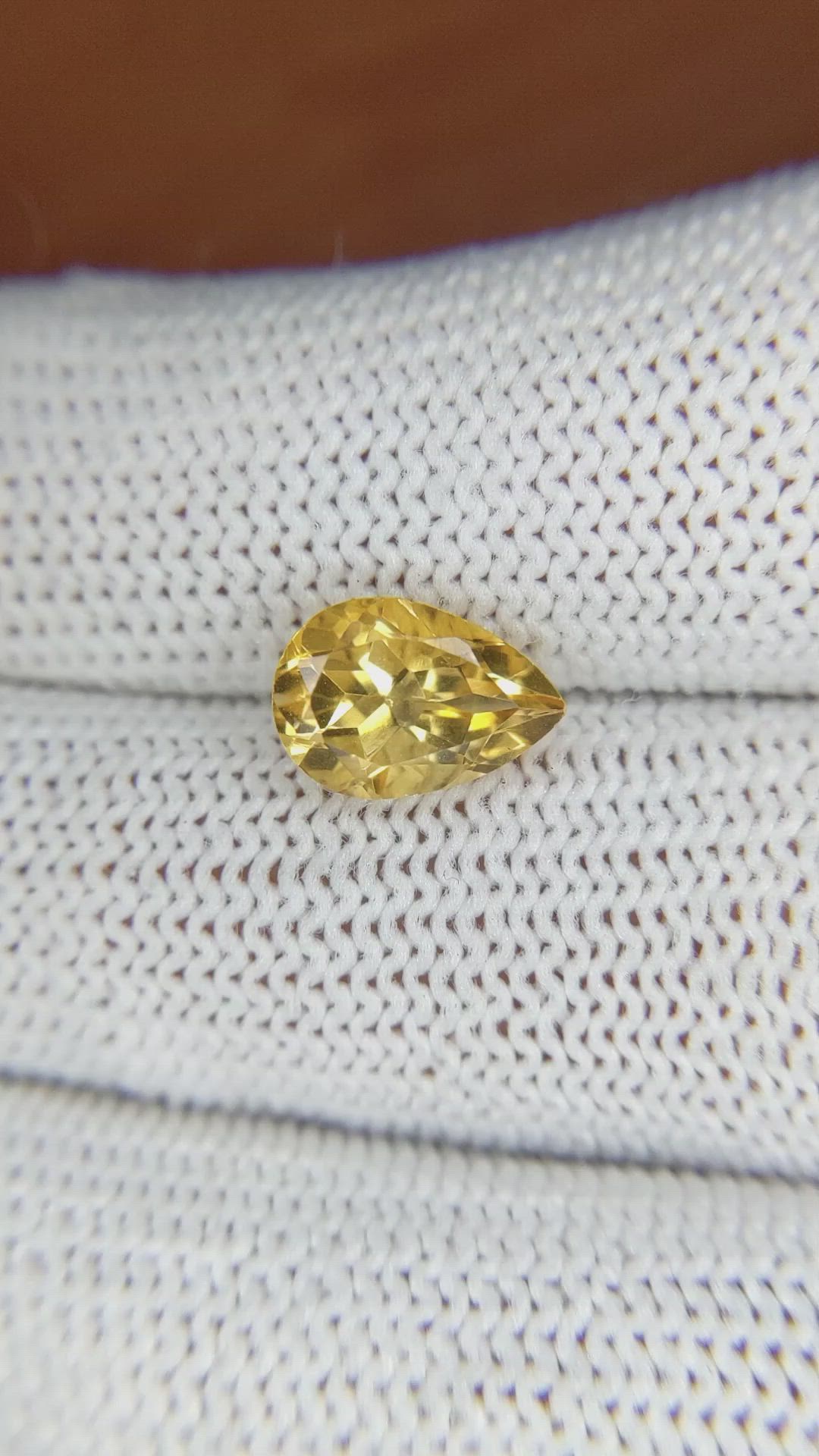2.13 Ct. Citrine from Brazil Size Video