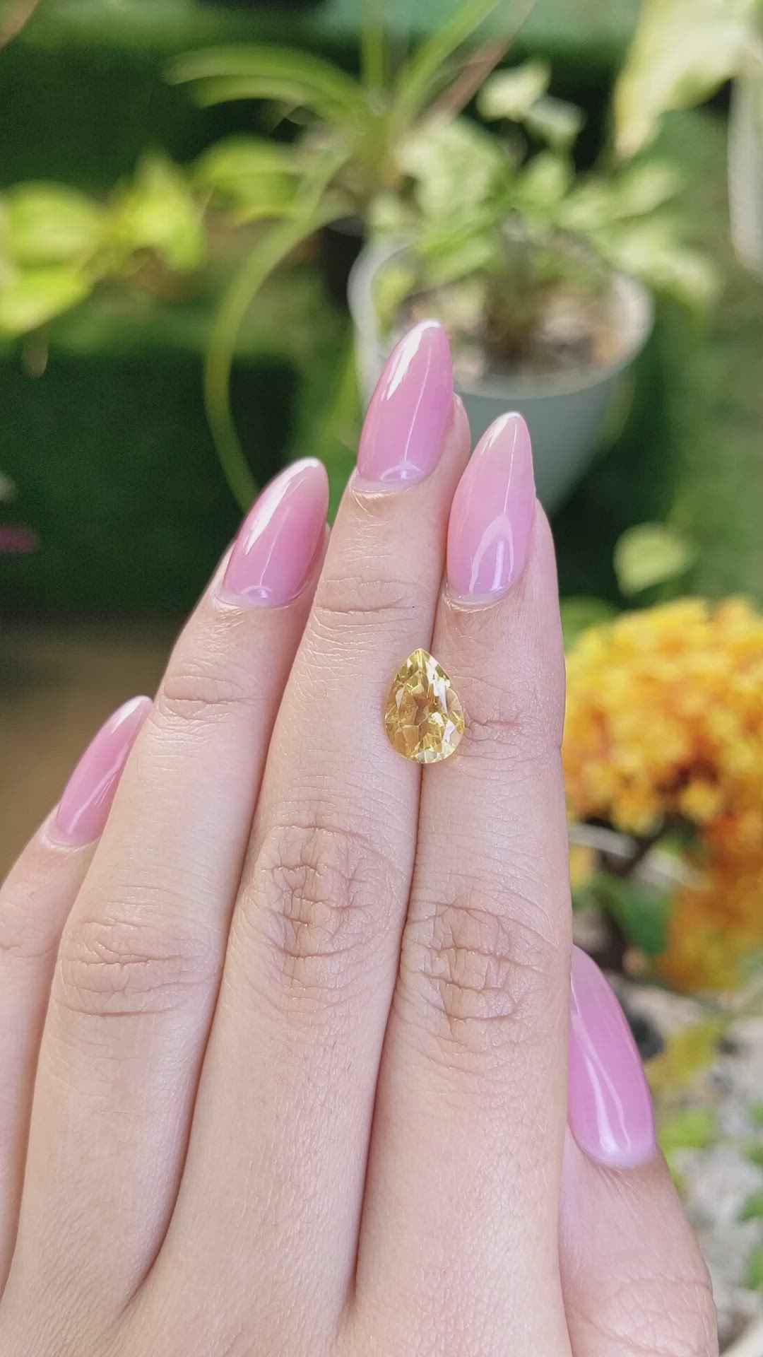 2.13 Ct. Citrine from Brazil Size Video