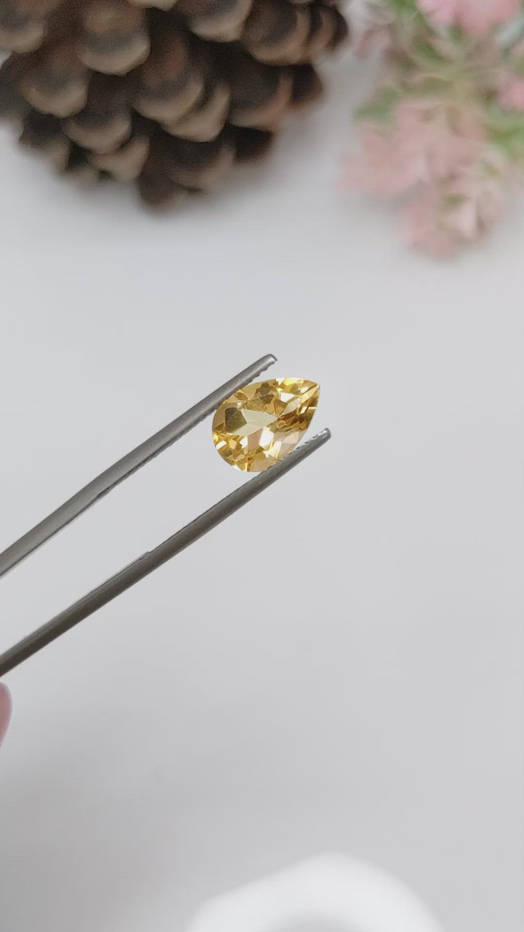2.13 Ct. Citrine from Brazil Size Video
