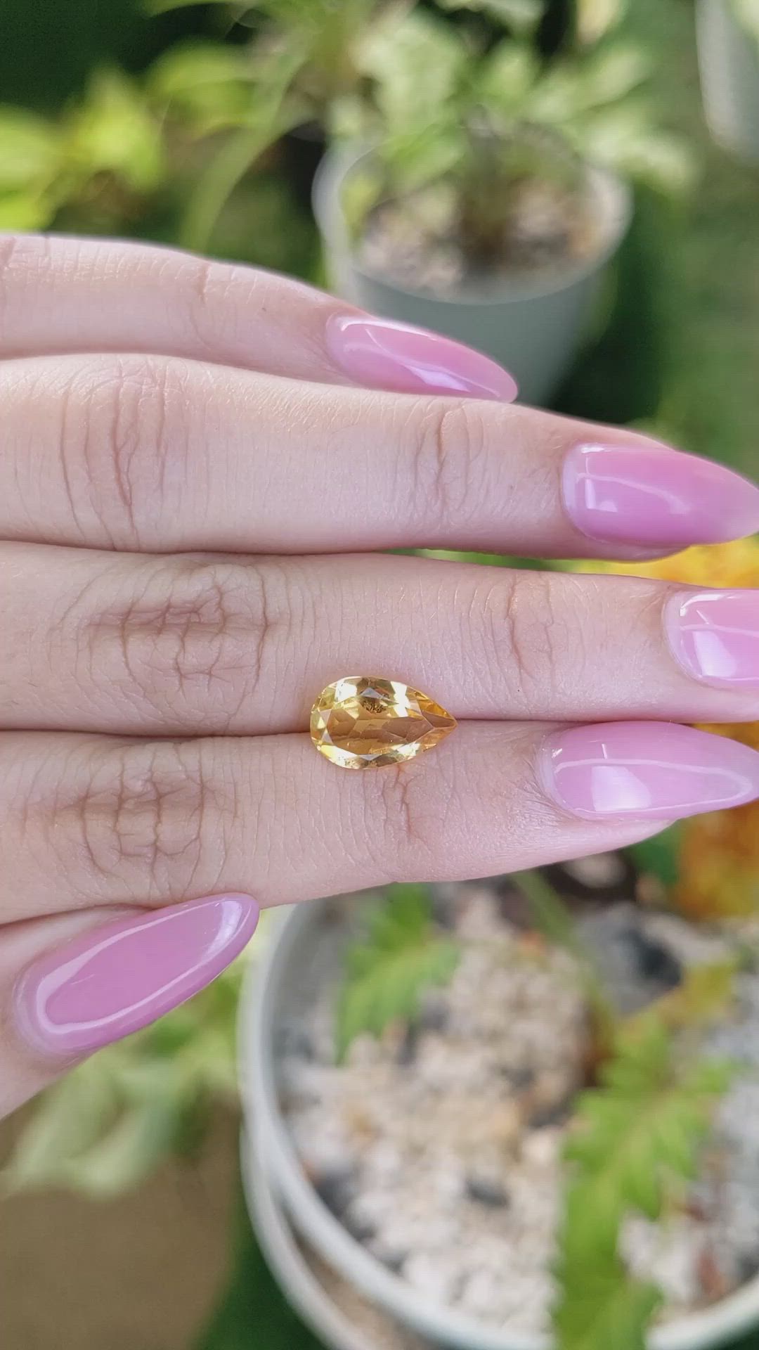 1.94 Ct. Citrine from Brazil Size Video