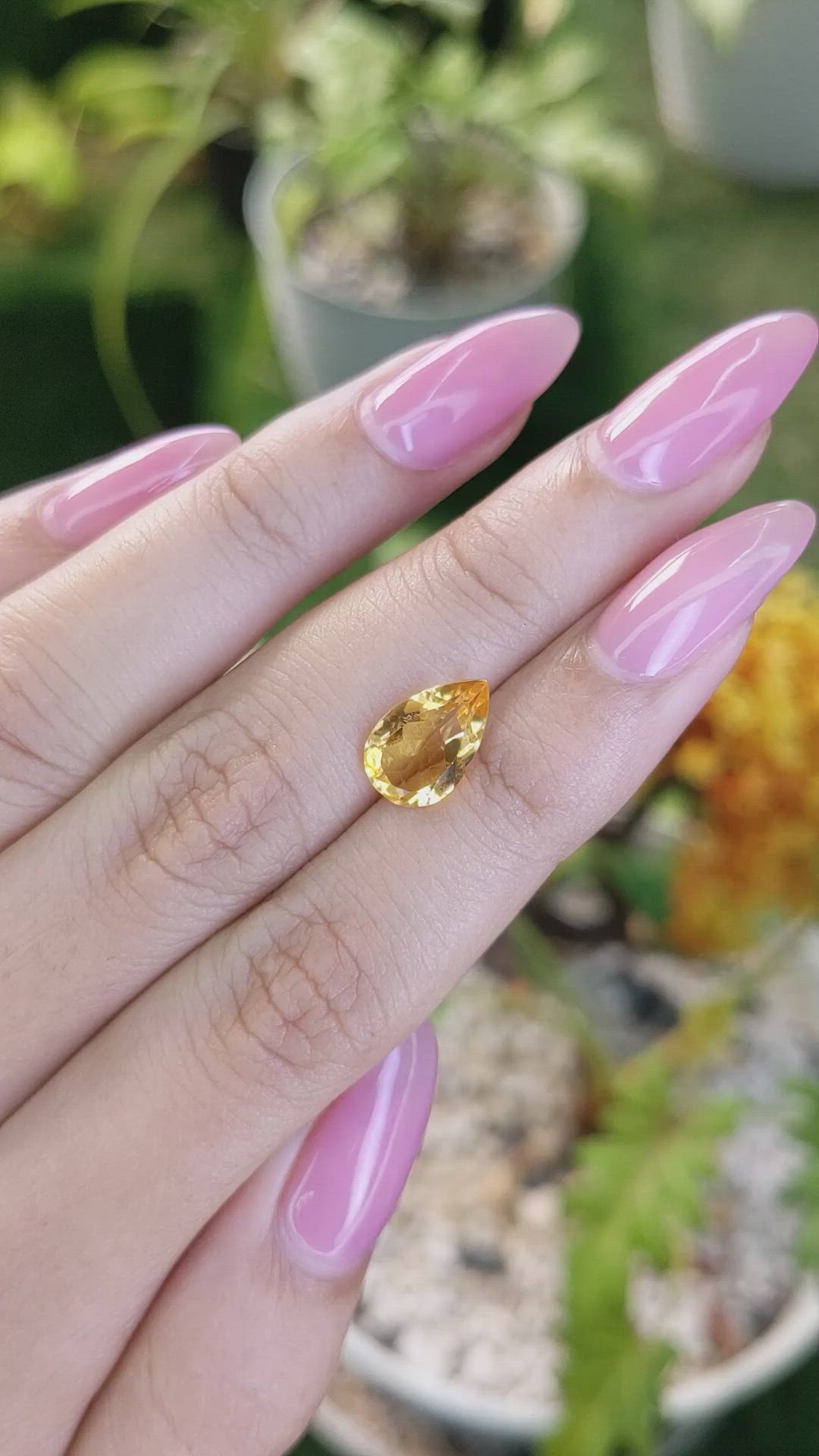 1.94 Ct. Citrine from Brazil Size Video