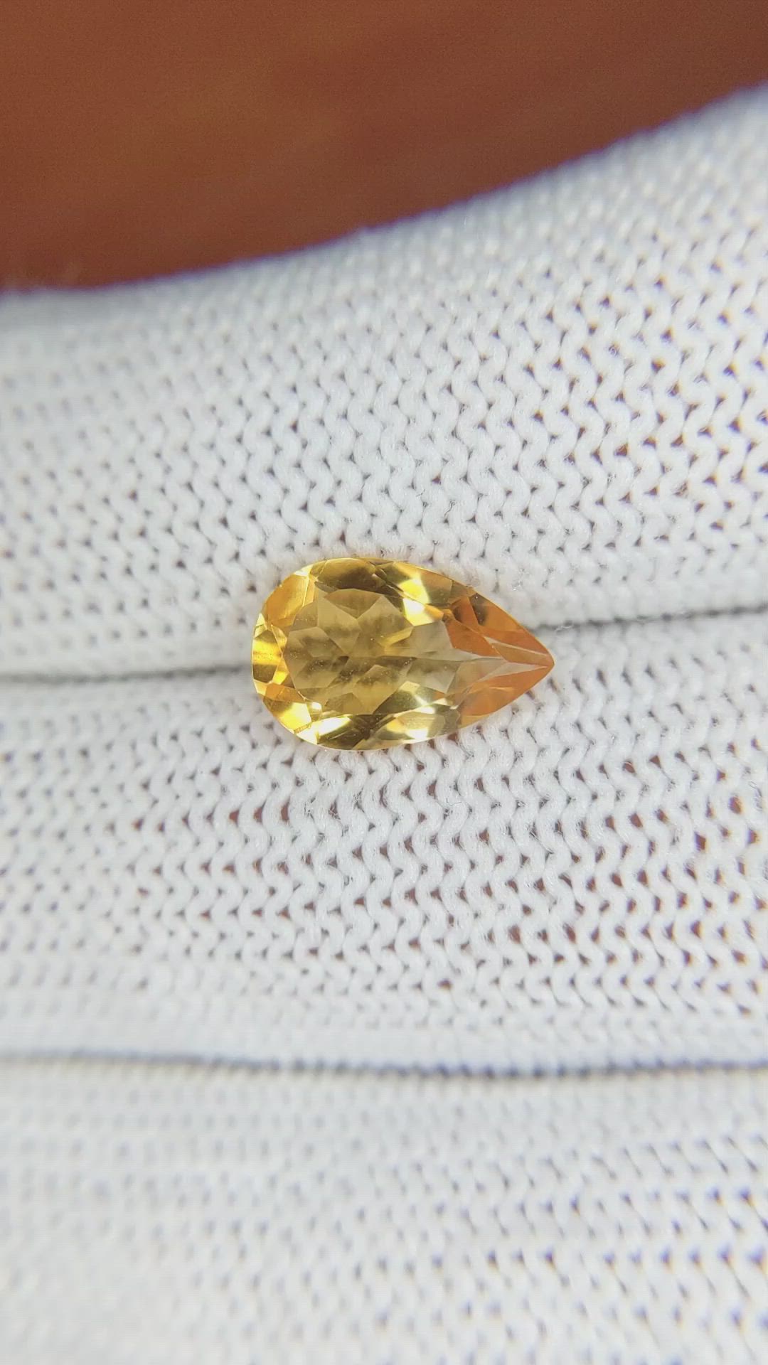 1.94 Ct. Citrine from Brazil Size Video
