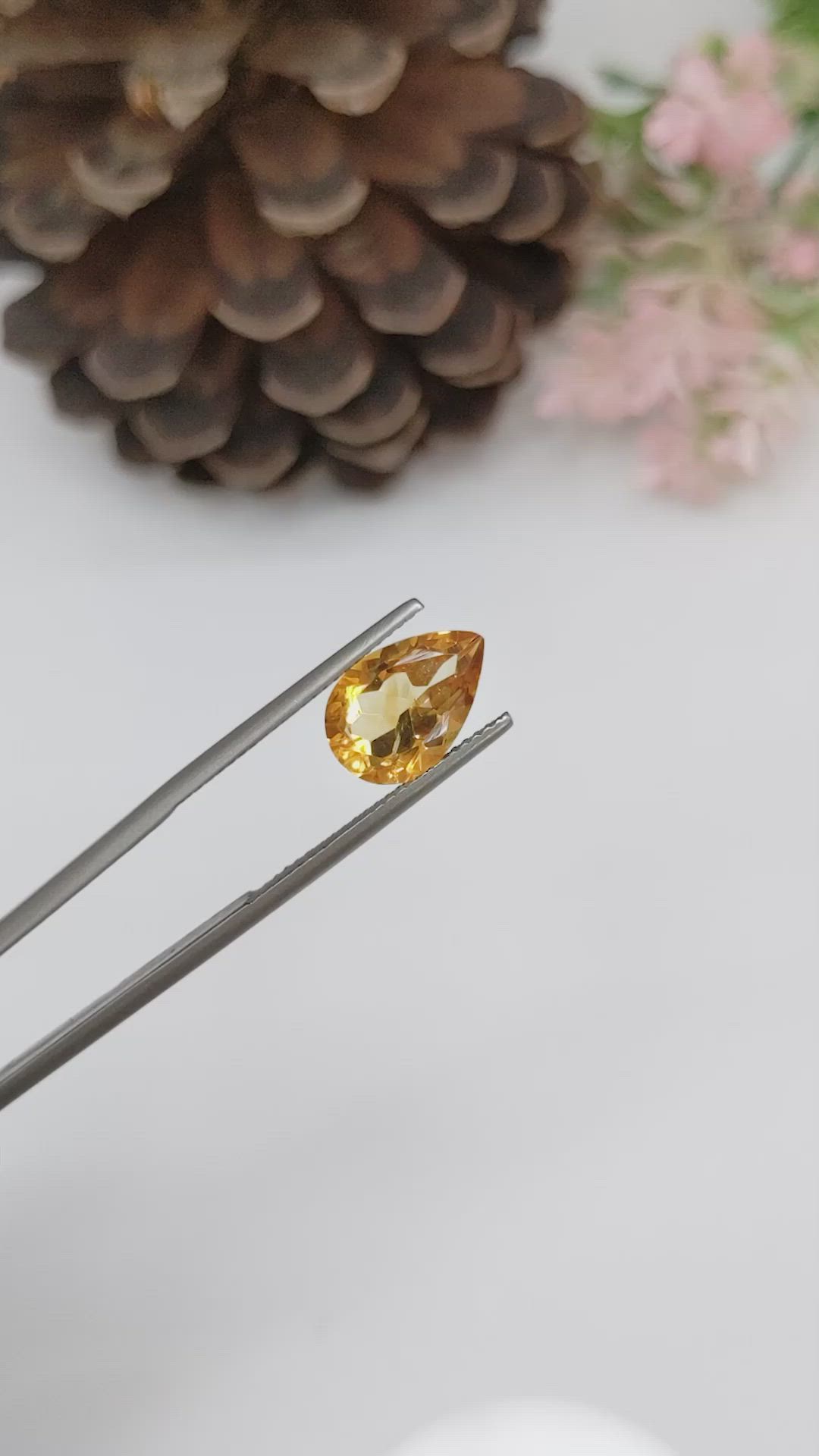 2.70 Ct. Citrine from Brazil Size Video