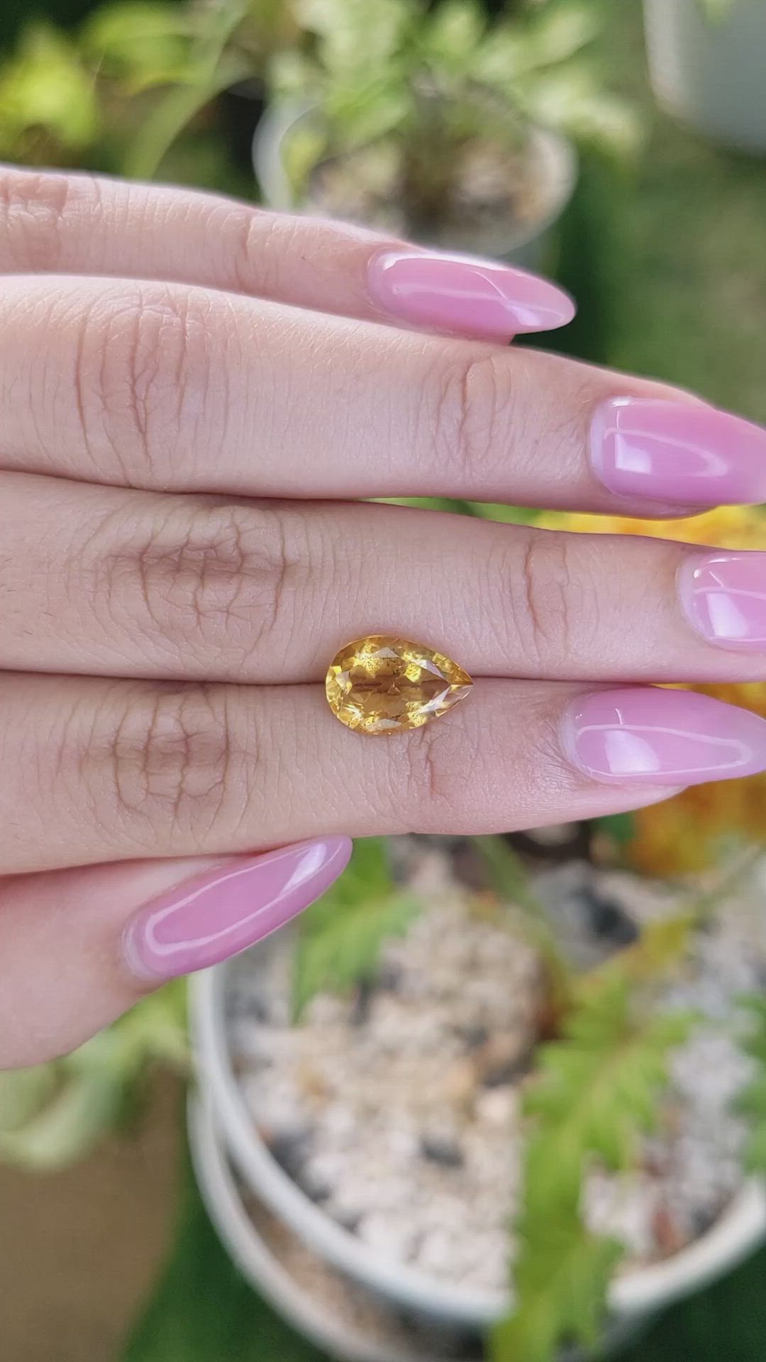 2.70 Ct. Citrine from Brazil Size Video