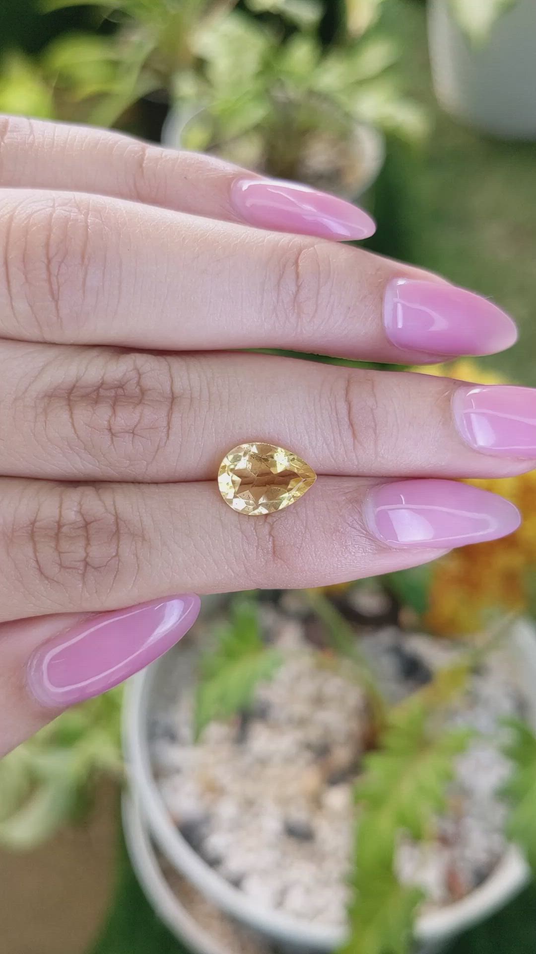 2.26 Ct. Citrine from Brazil Size Video
