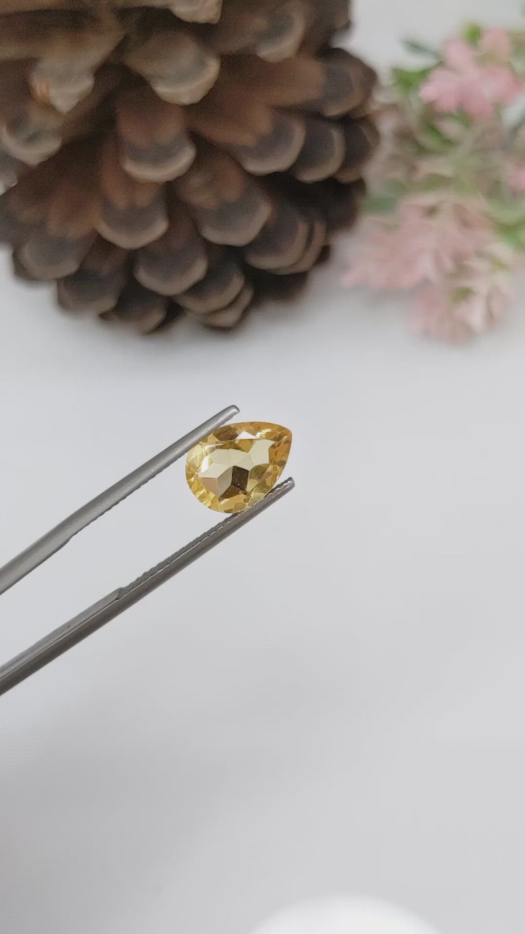 2.26 Ct. Citrine from Brazil Size Video