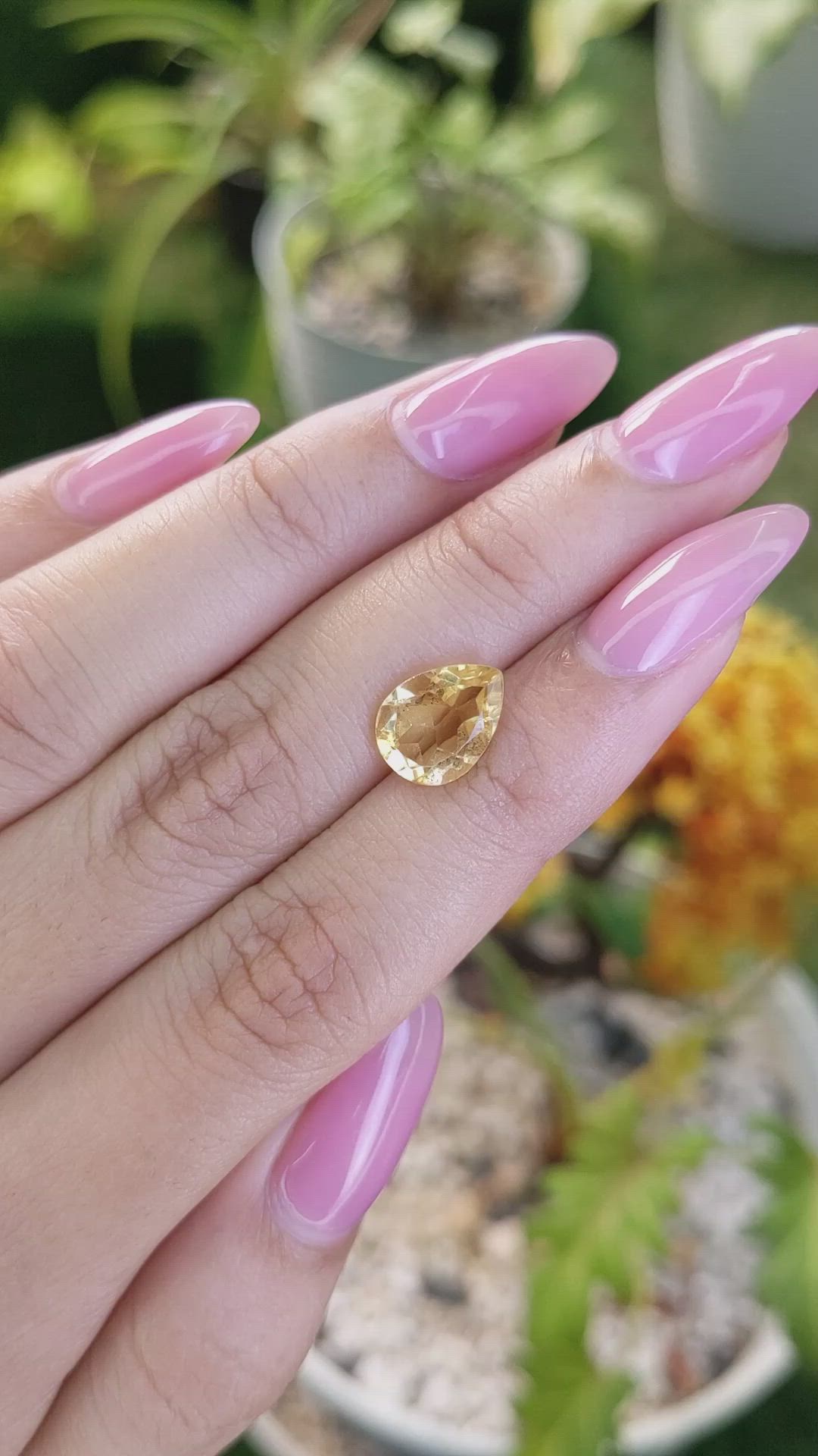 2.26 Ct. Citrine from Brazil Size Video