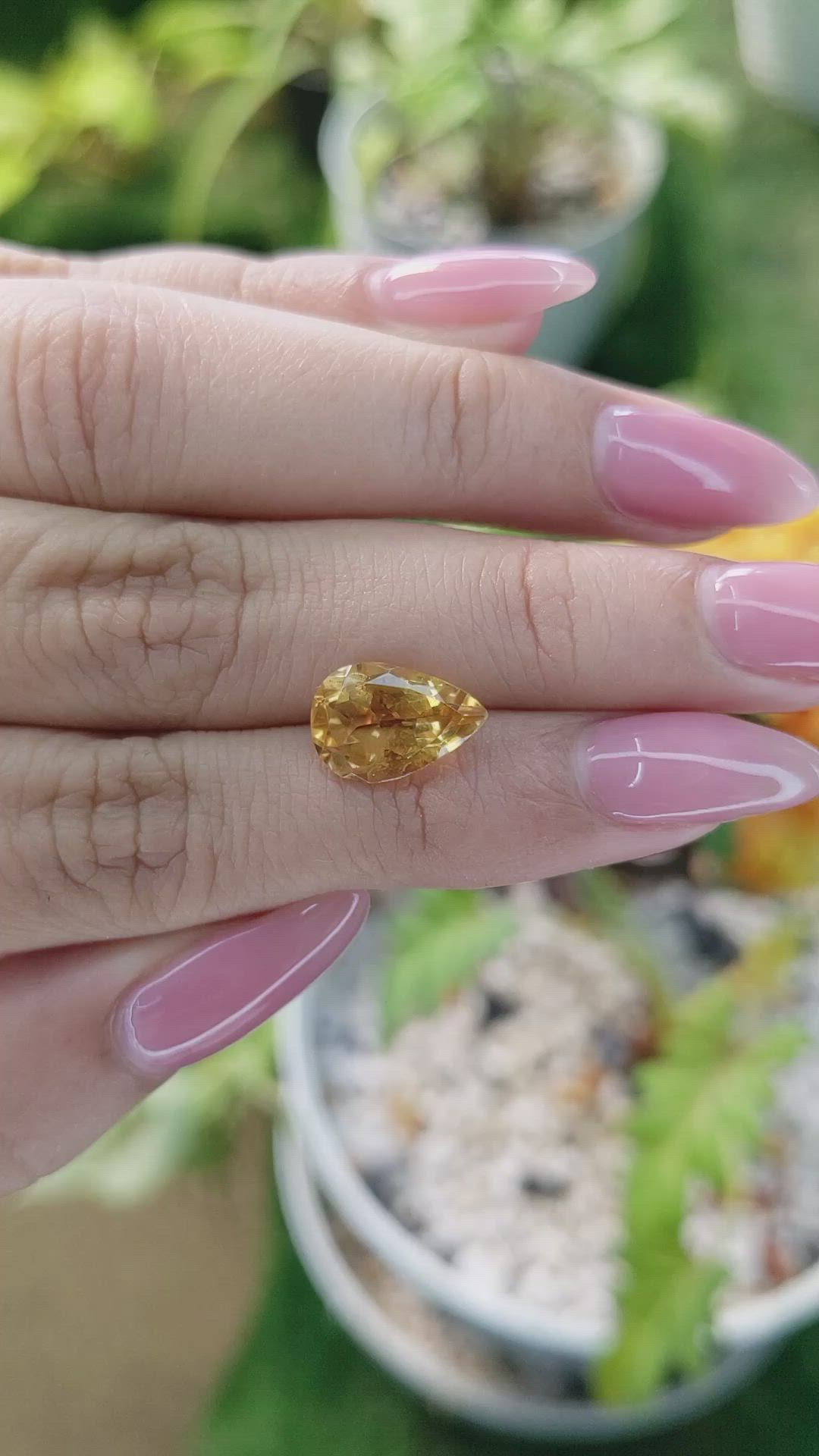 2.87 Ct. Citrine from Brazil Size Video