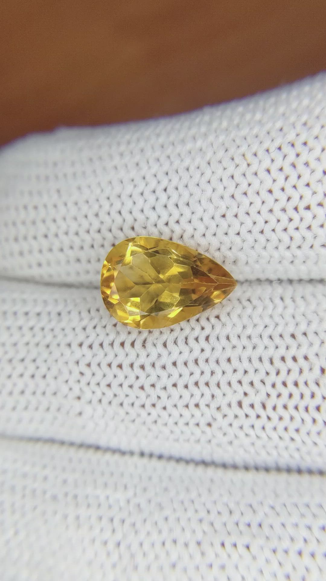 2.87 Ct. Citrine from Brazil Size Video